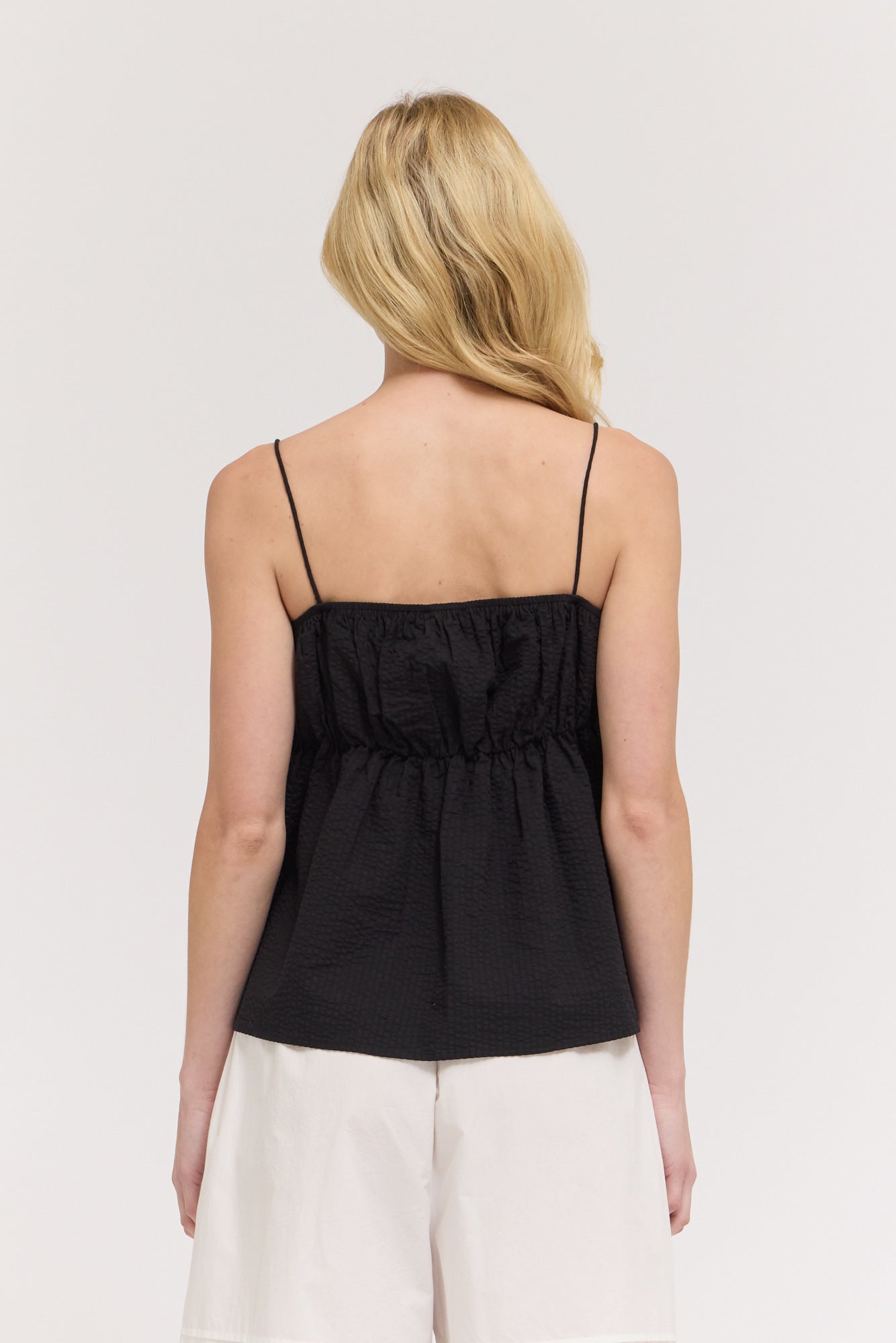 Seersucker Cami Top