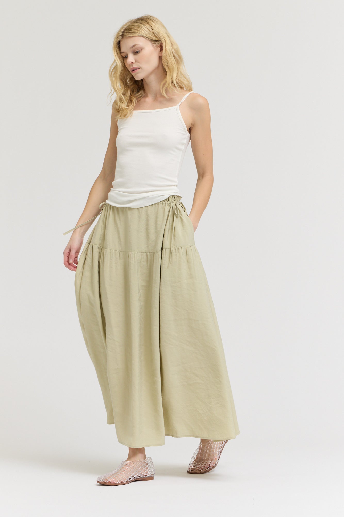 Summer Tank Top in Off White