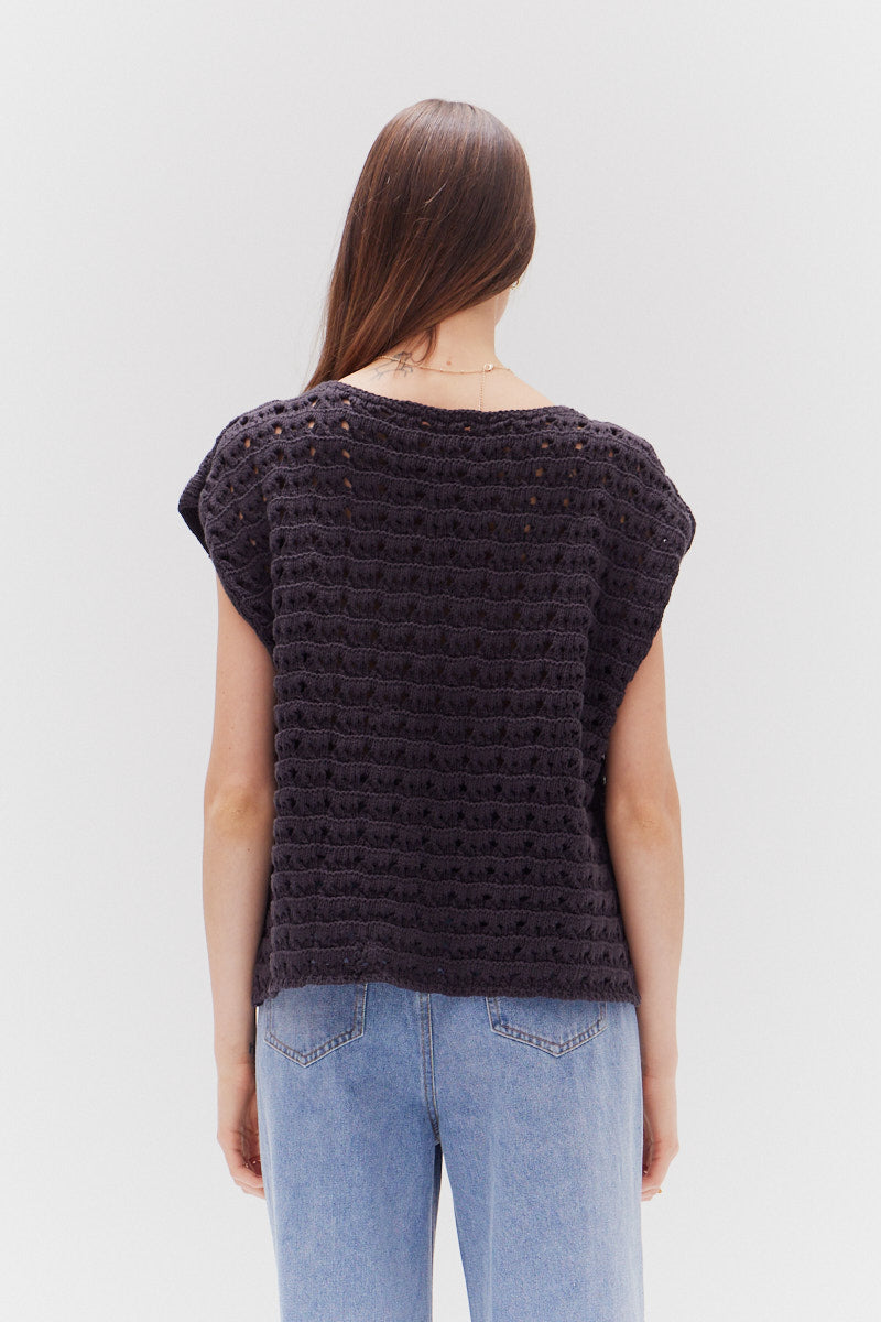 Cotton Crochet Sweater