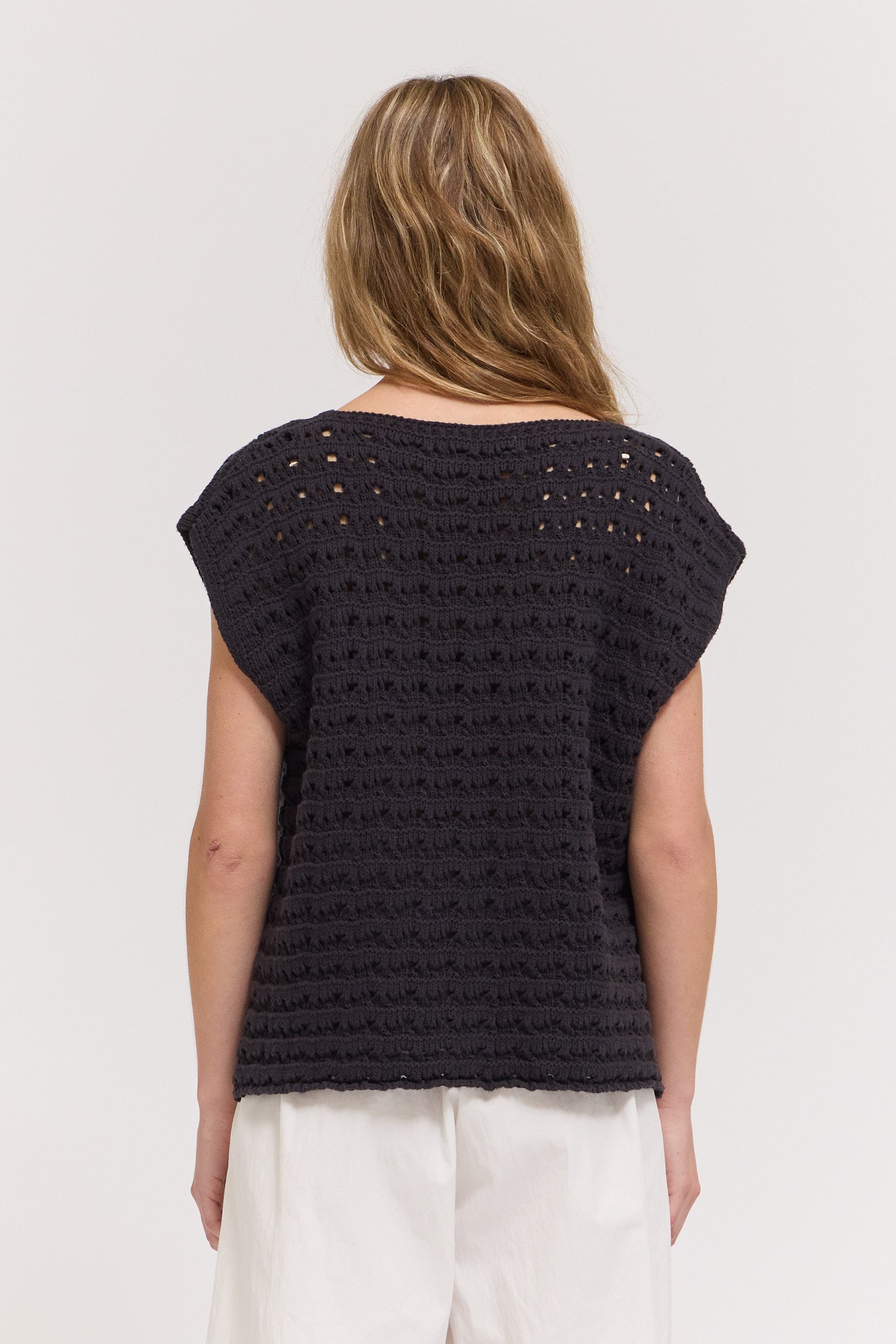 Cotton Crochet Sweater