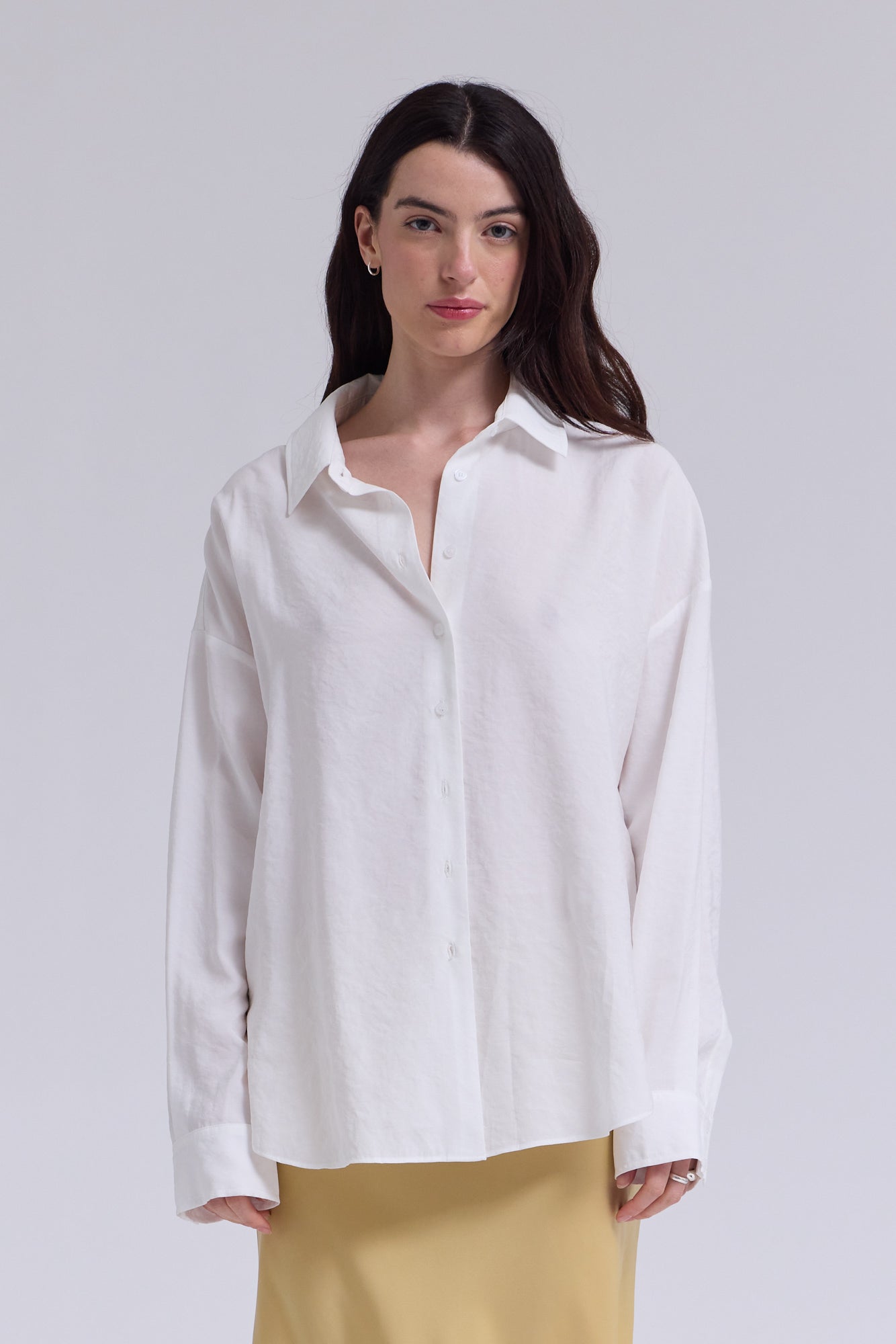 Soft Overfit Shirt in Off White
