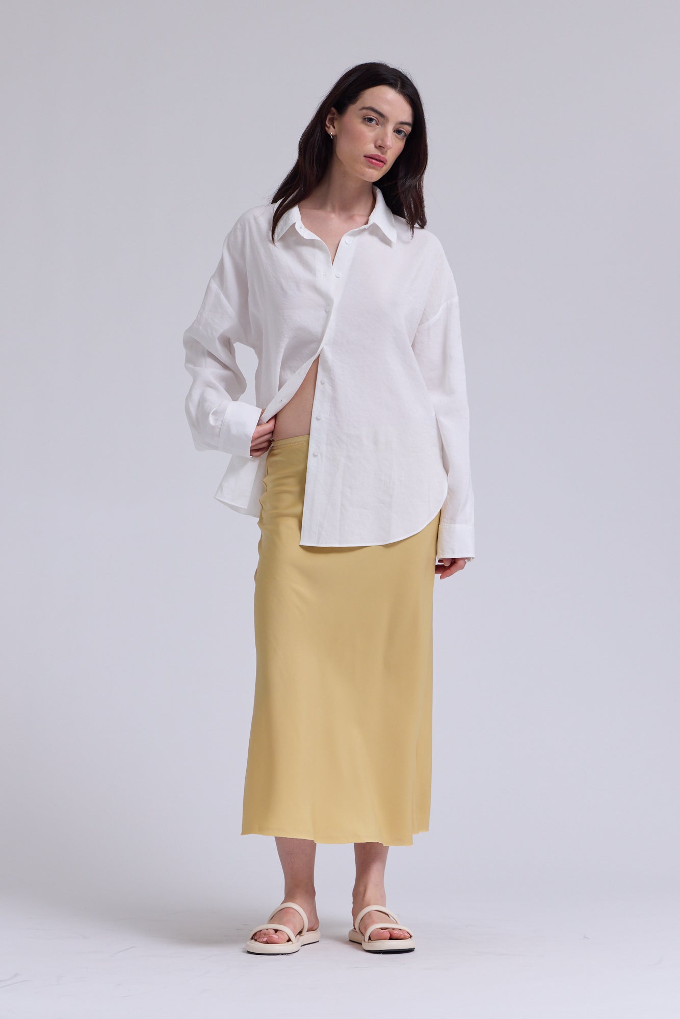 Soft Overfit Shirt in Off White