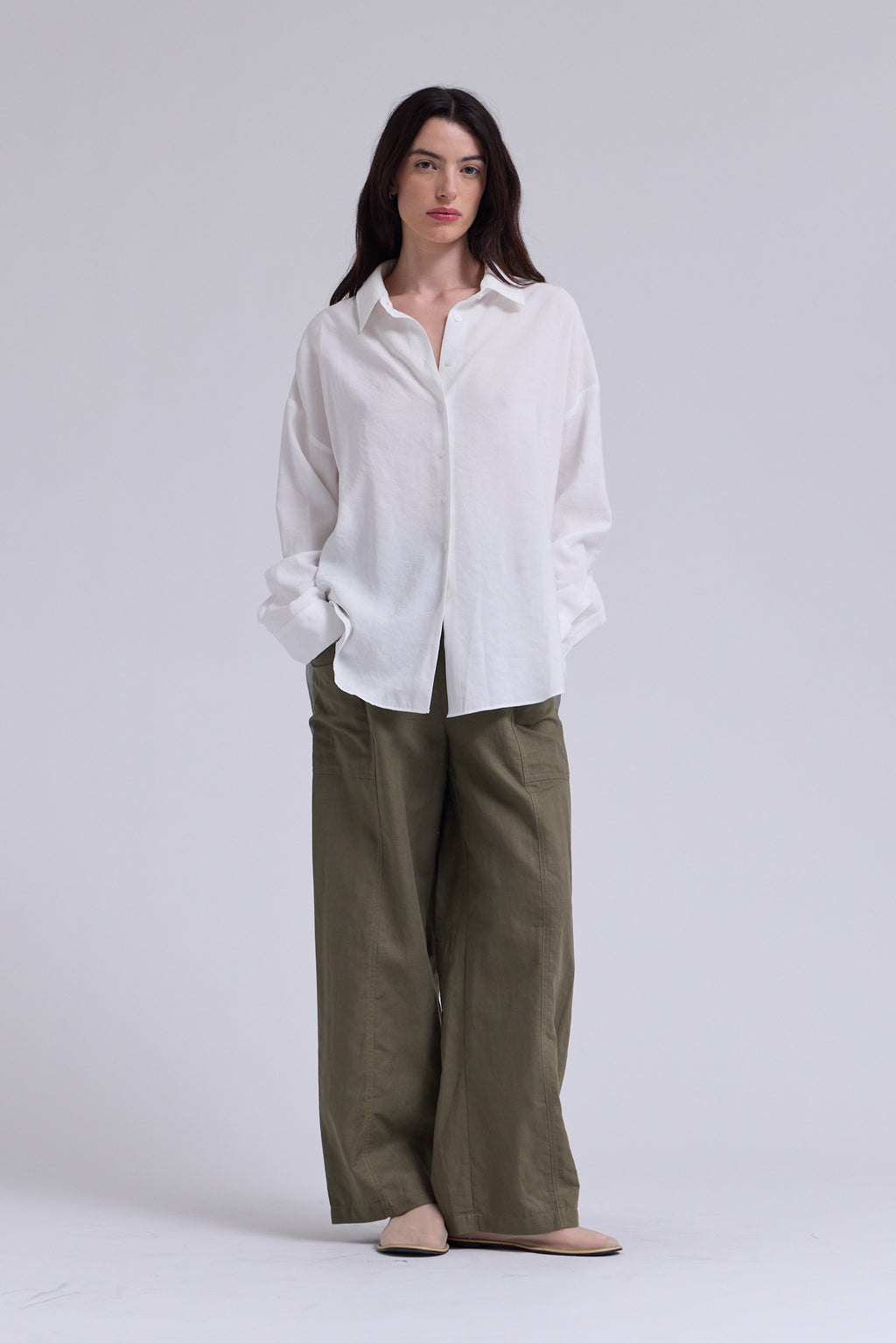 Linen Worker Pants