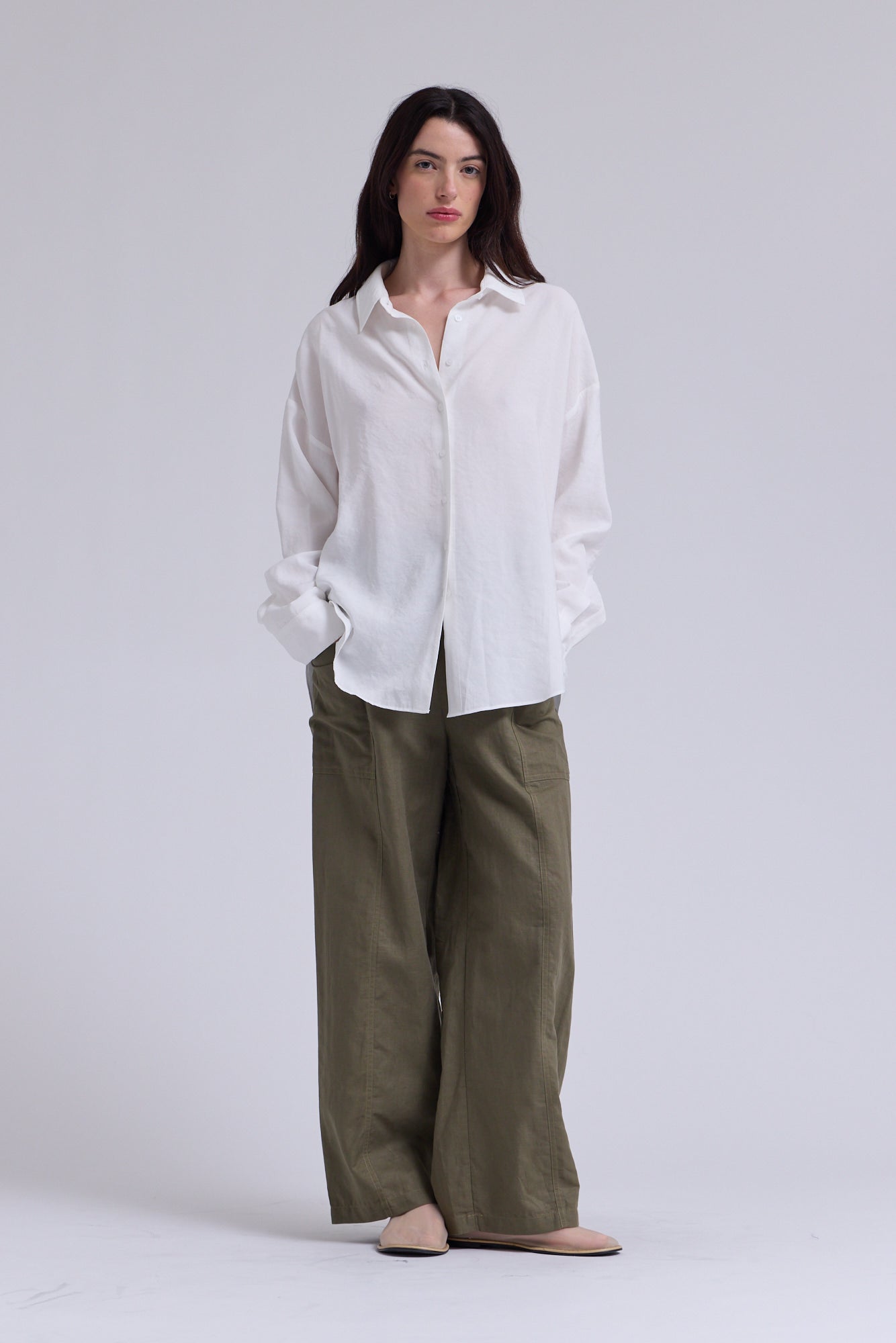Linen Worker Pants