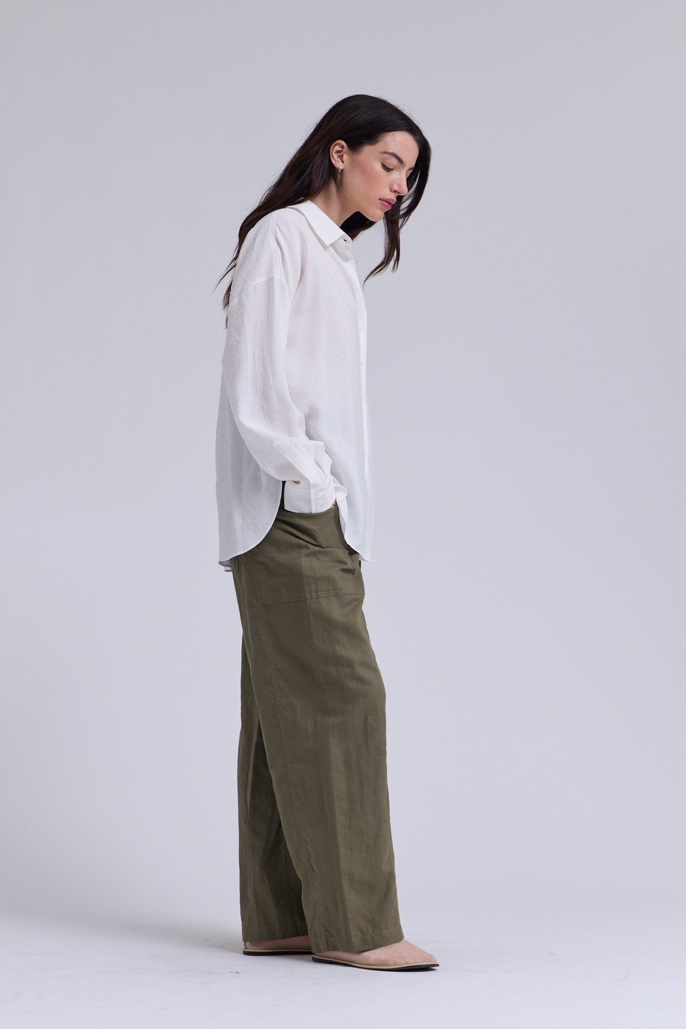 Linen Worker Pants