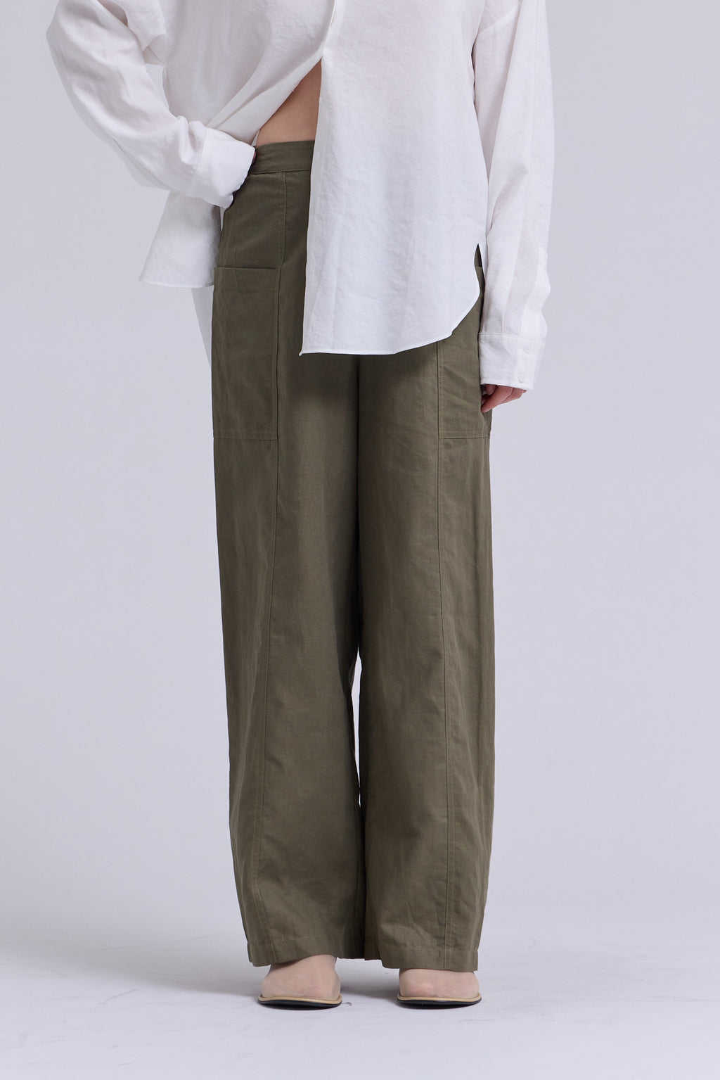 Linen Worker Pants