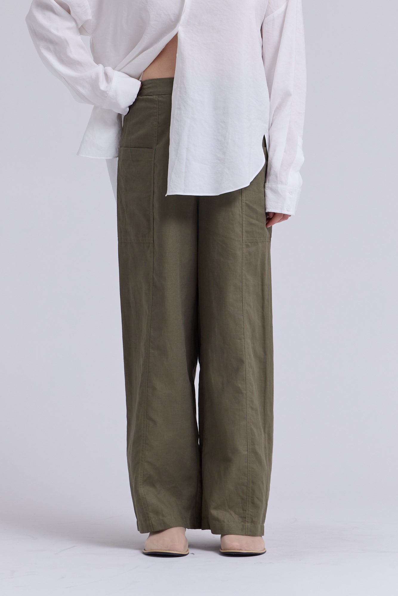 Linen Worker Pants