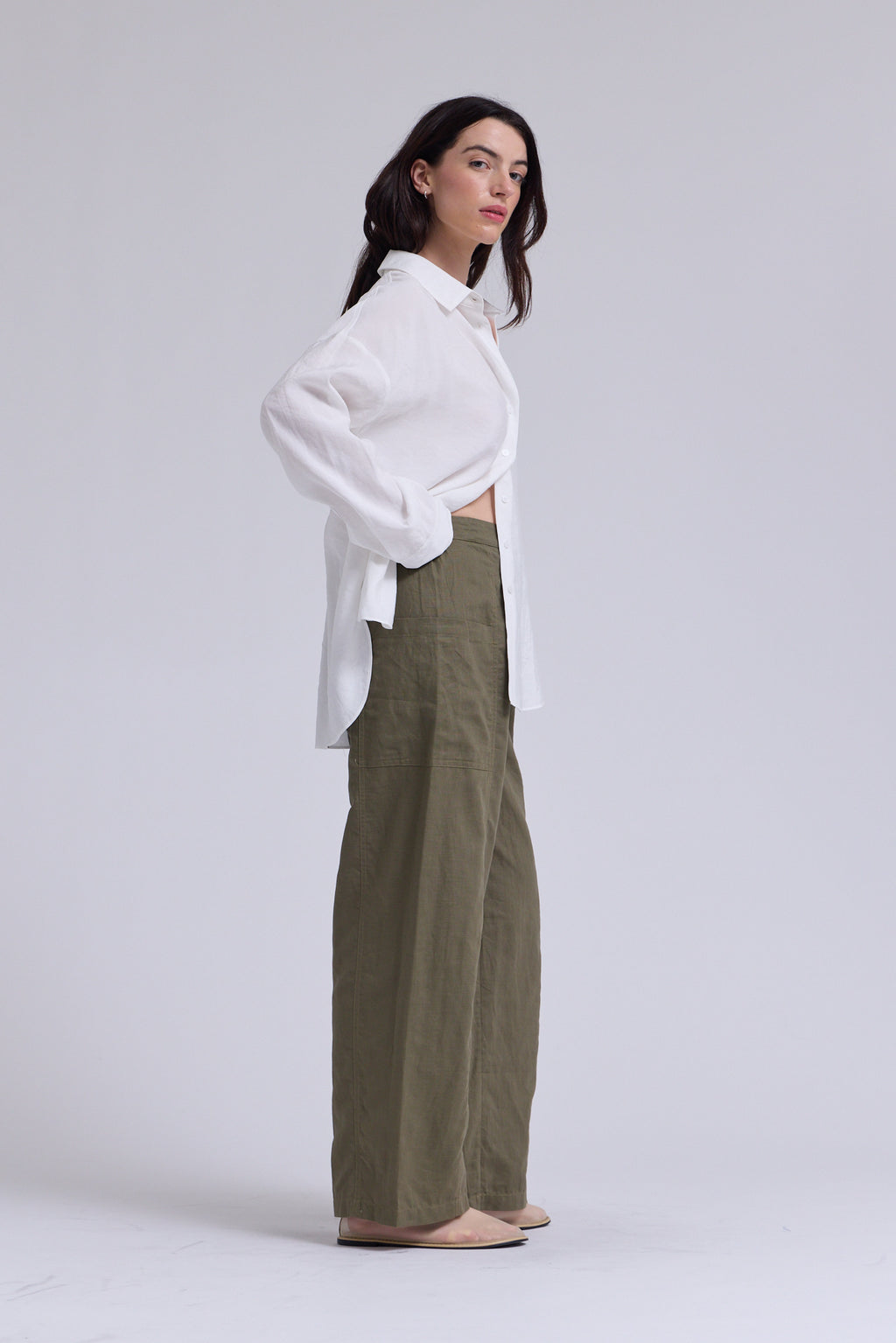 Linen Worker Pants