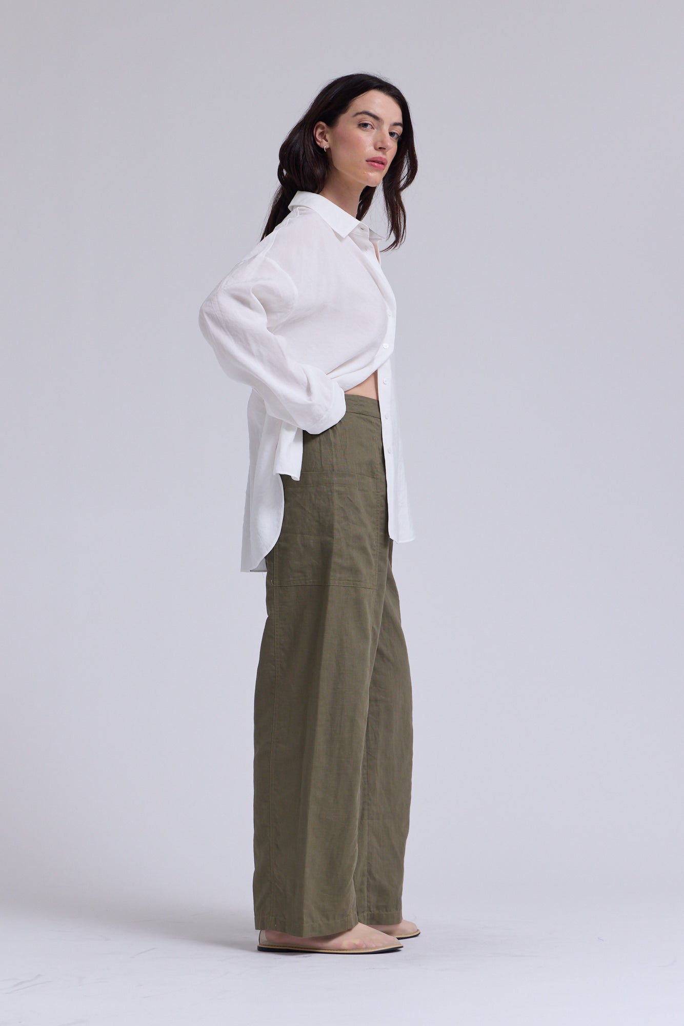 Linen Worker Pants
