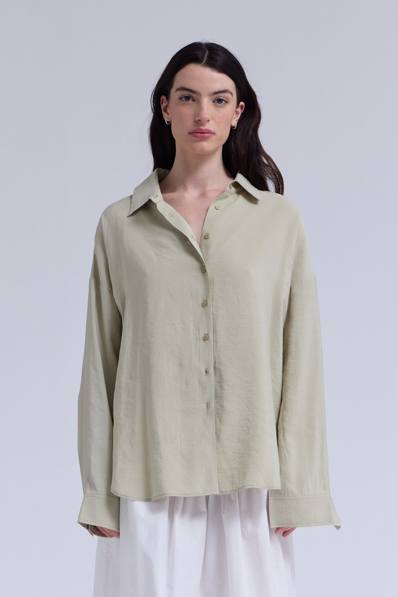 Soft Overfit Shirt in Sage Brush