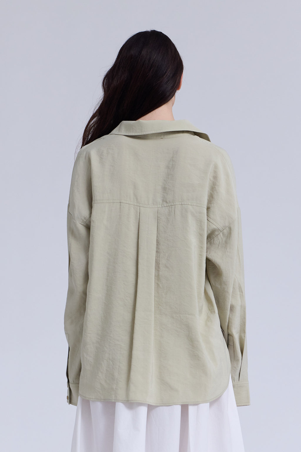 Soft Overfit Shirt in Sage Brush