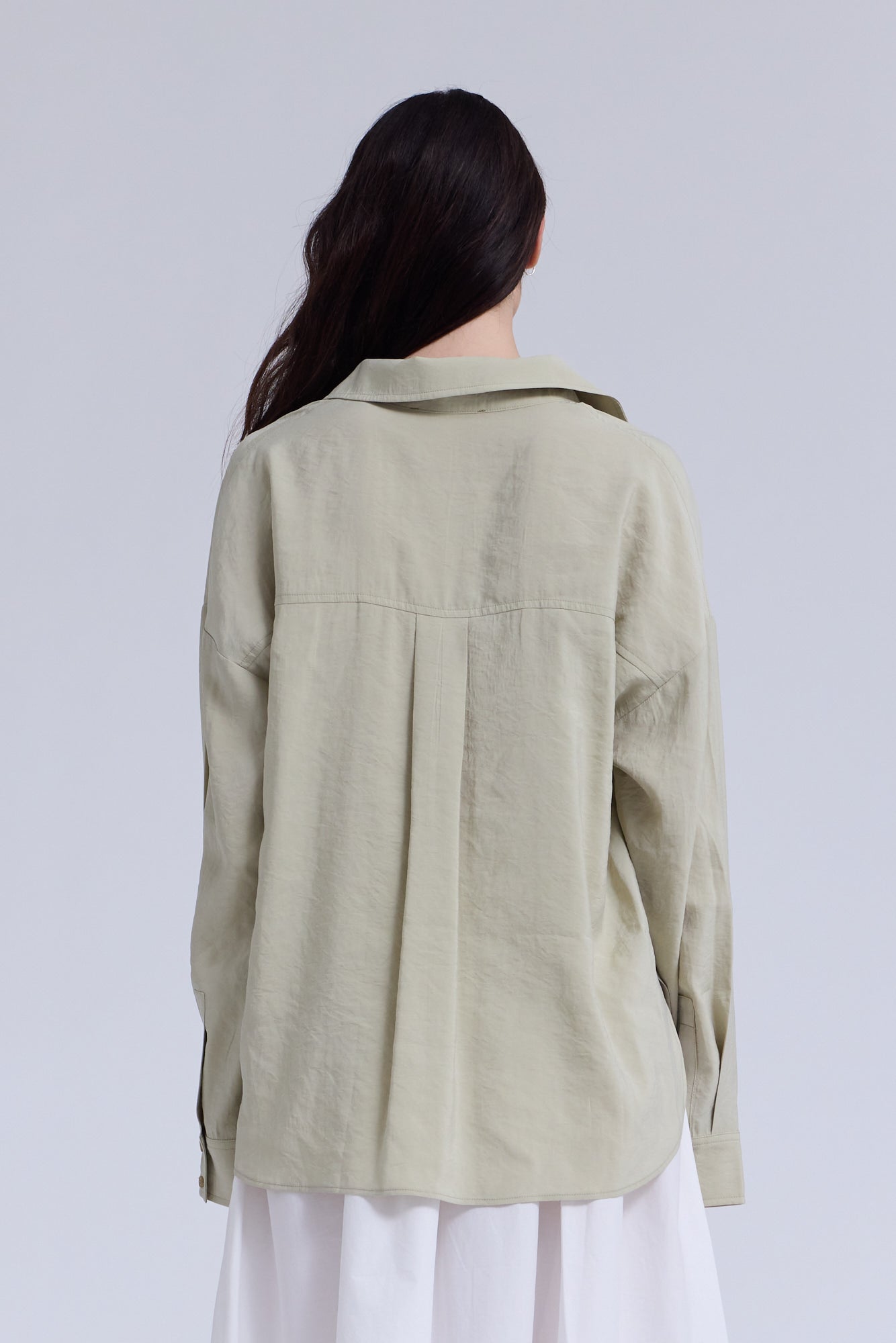 Soft Overfit Shirt in Sage Brush