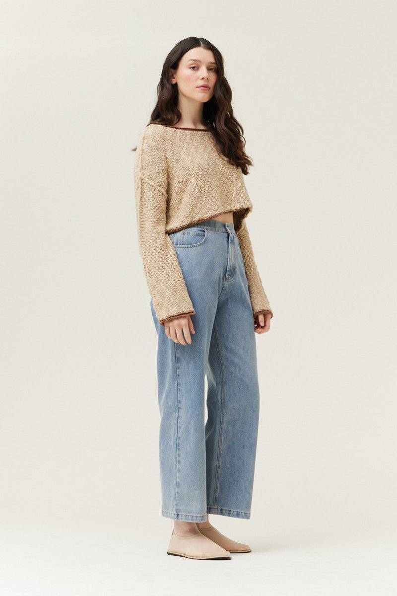Cotton Slub Crop Top