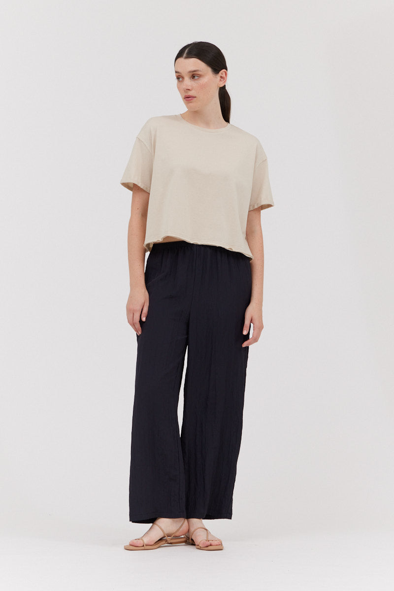 Crinkle Fabric Pants
