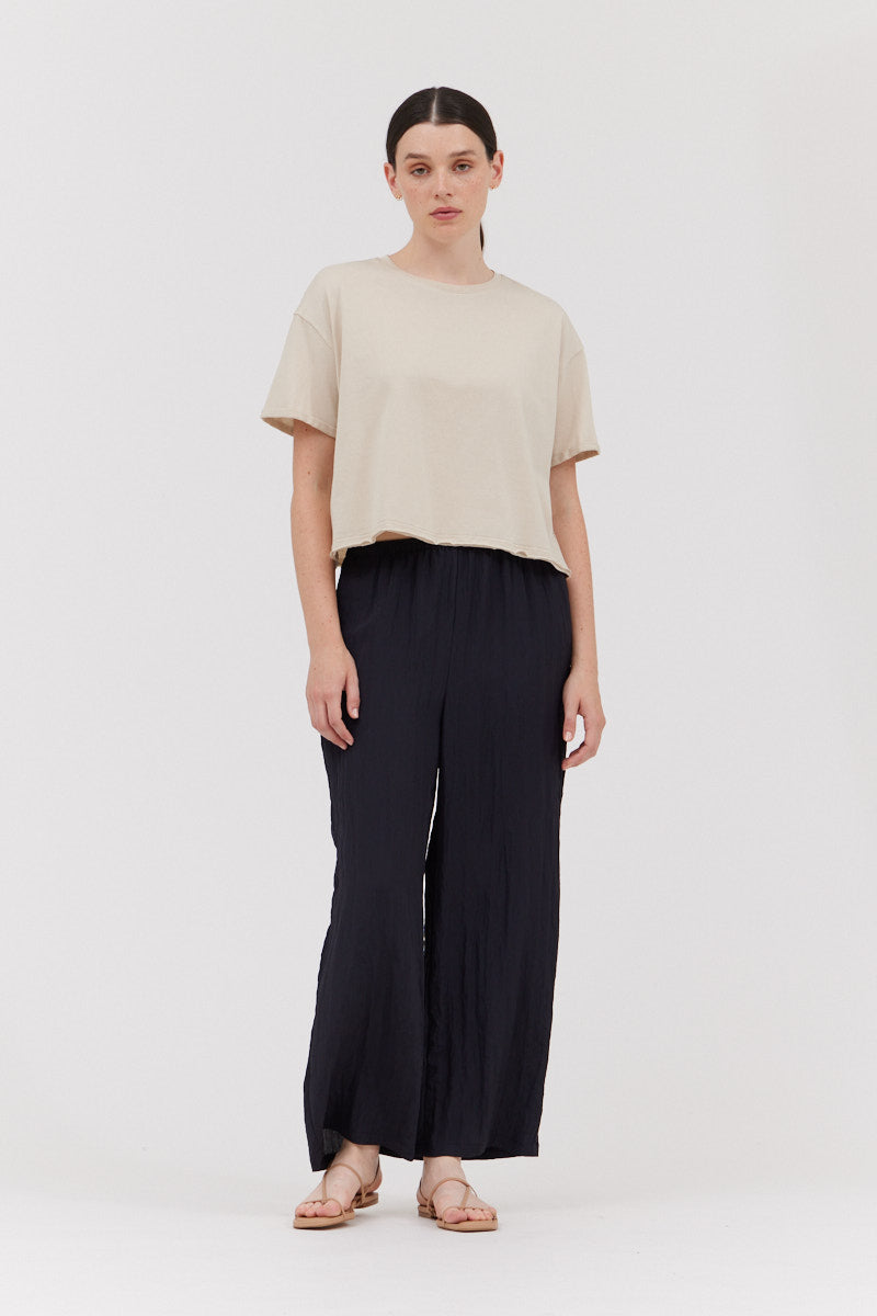 Crinkle Fabric Pants