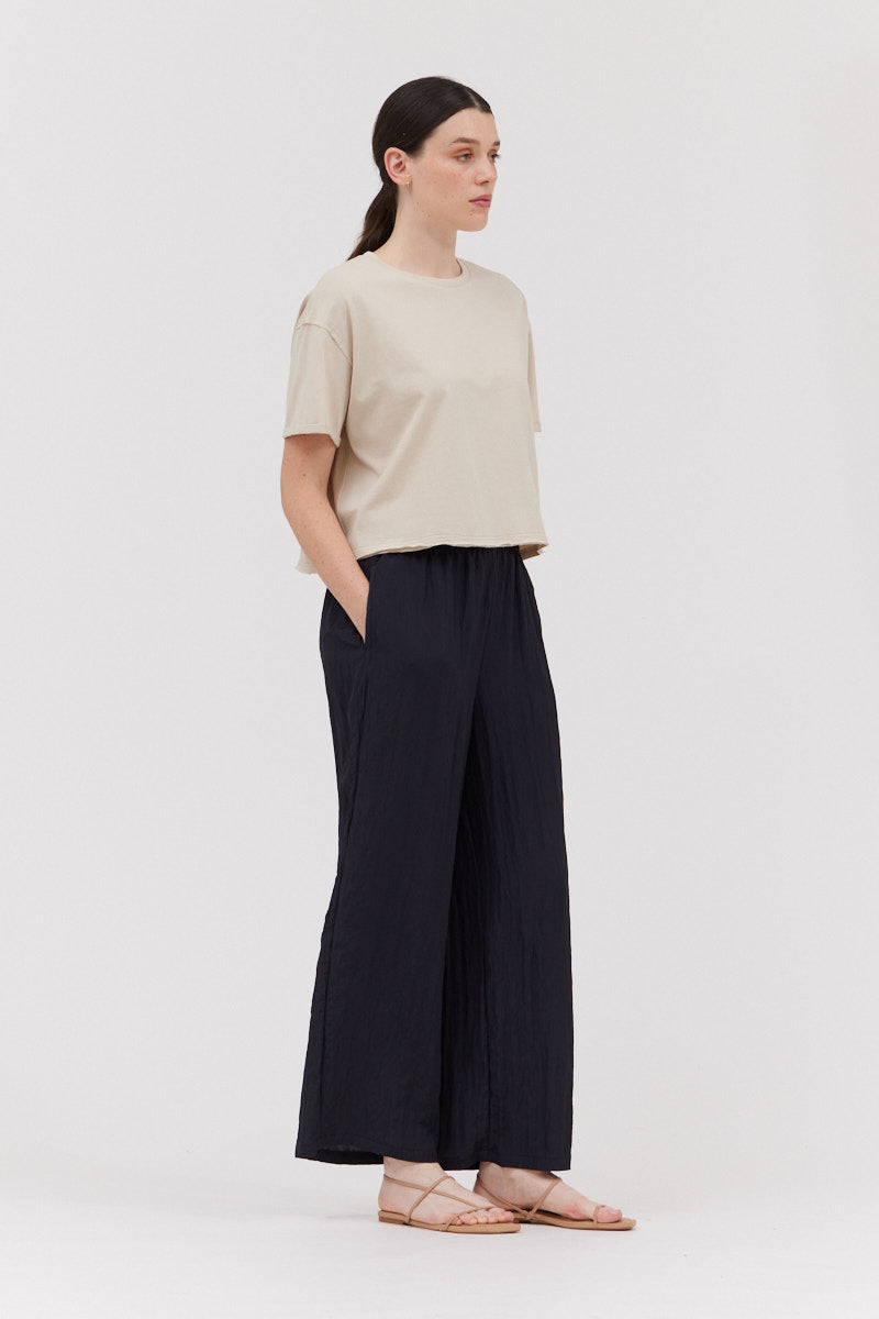 Crinkle Fabric Pants