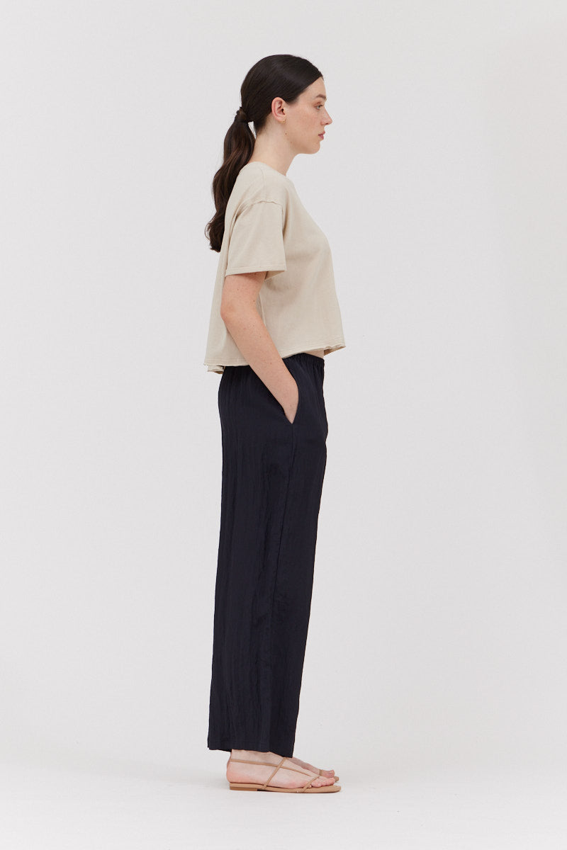 Crinkle Fabric Pants