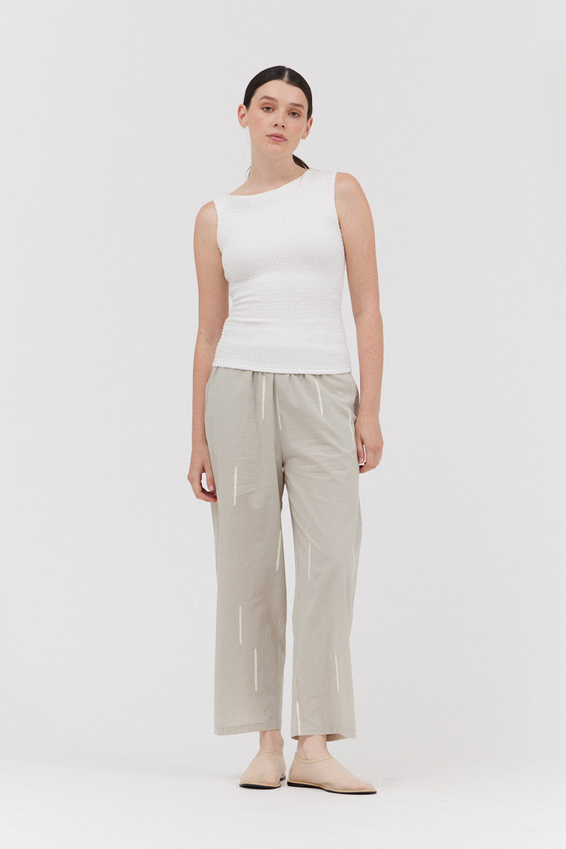 Cotton Print Pants