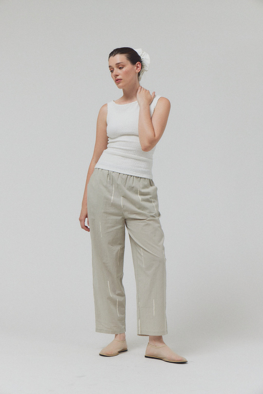 Cotton Print Pants