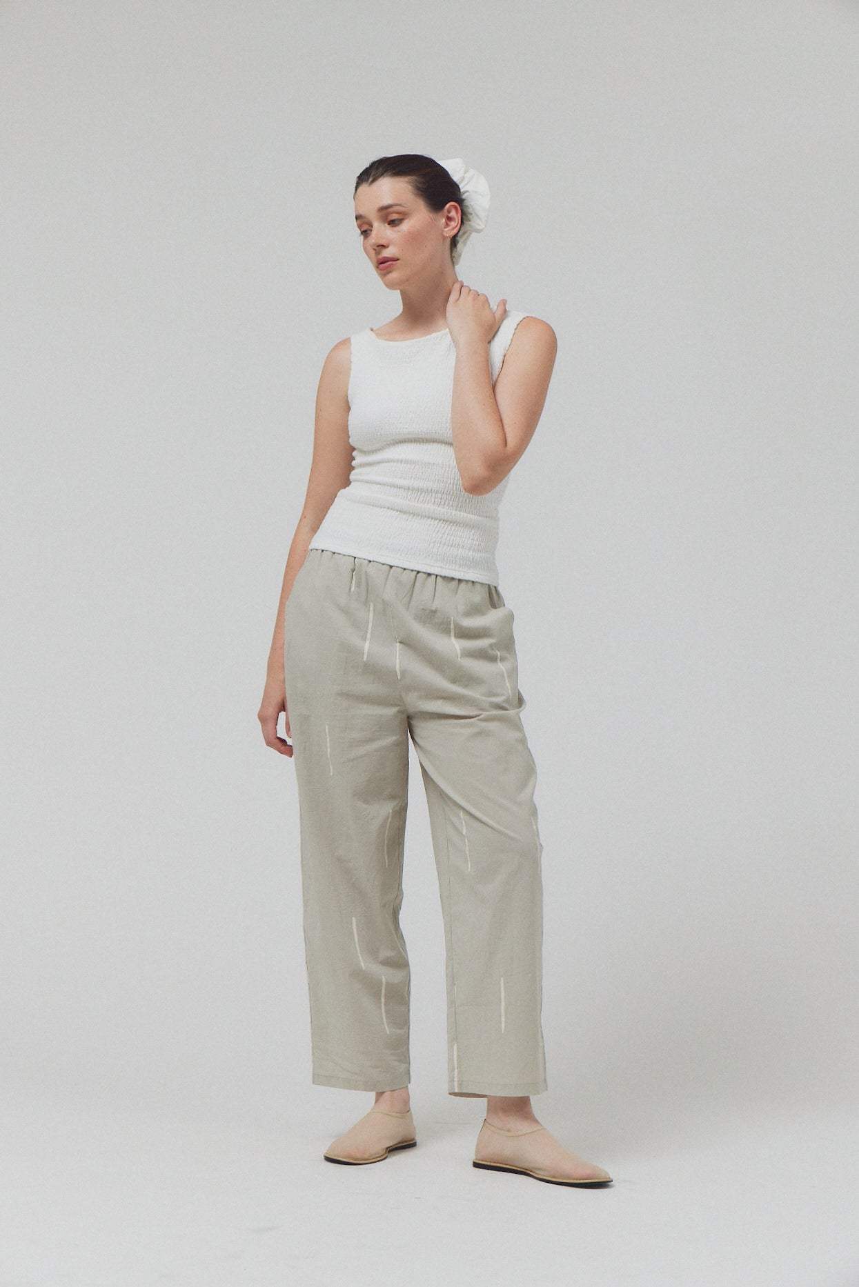 Cotton Print Pants