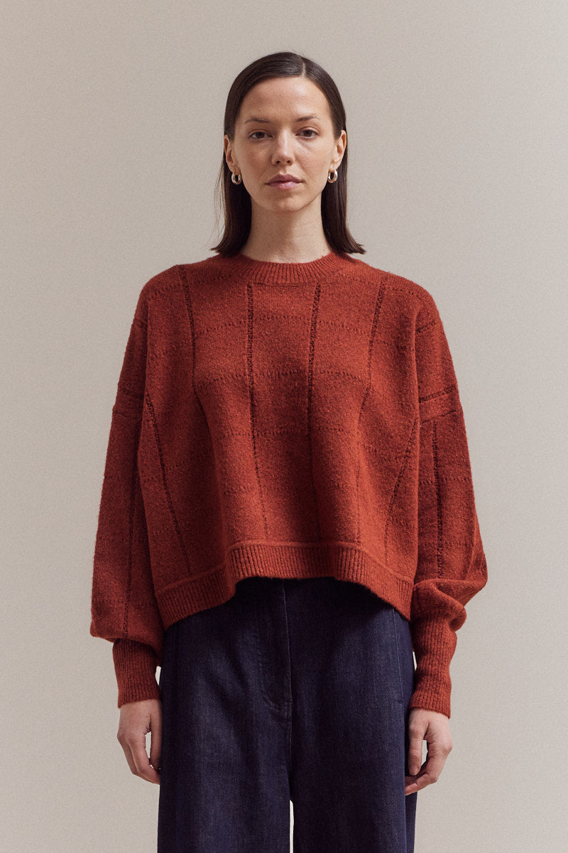 Texture Grid Knit