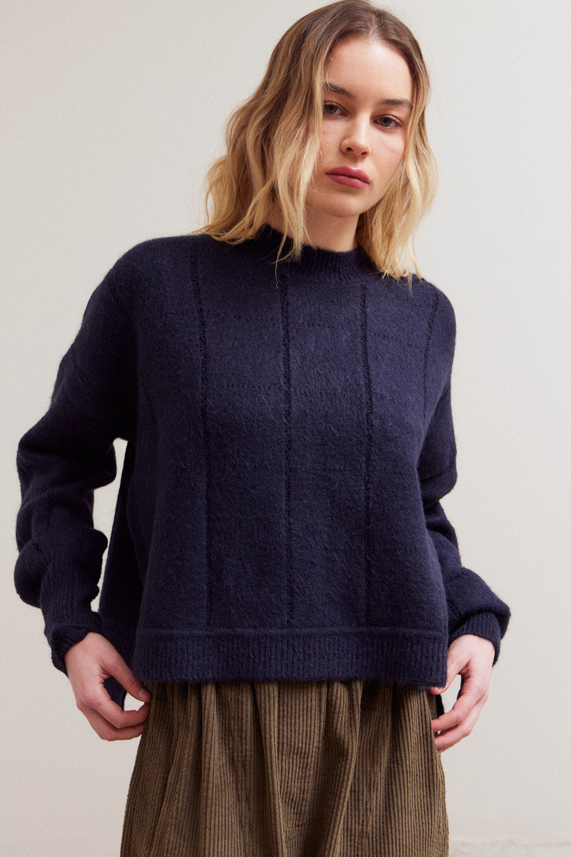Texture Grid Knit