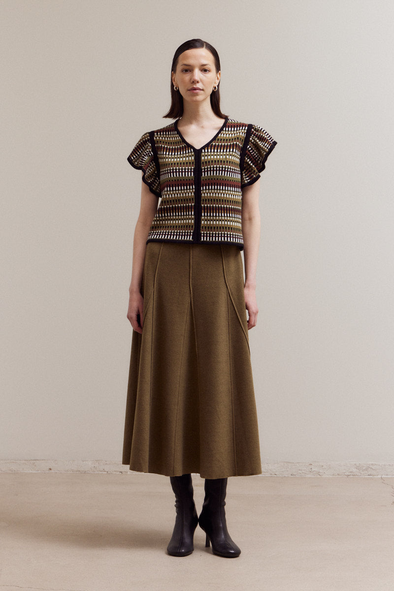 Multi Color Sweater Top