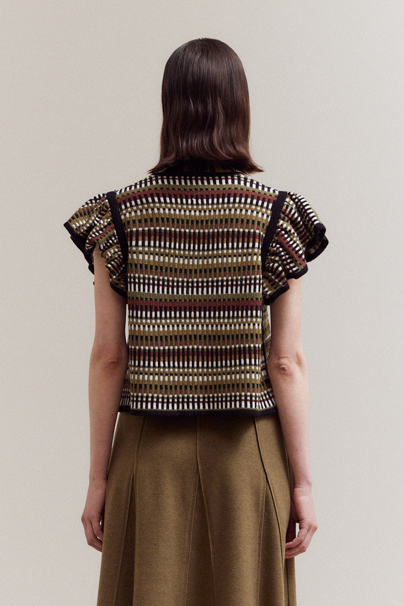 Multi Color Sweater Top