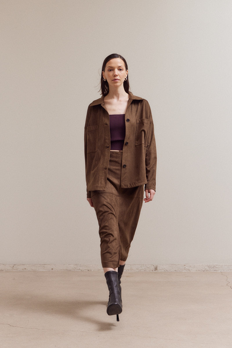 Vegan Leather Pencil Skirt