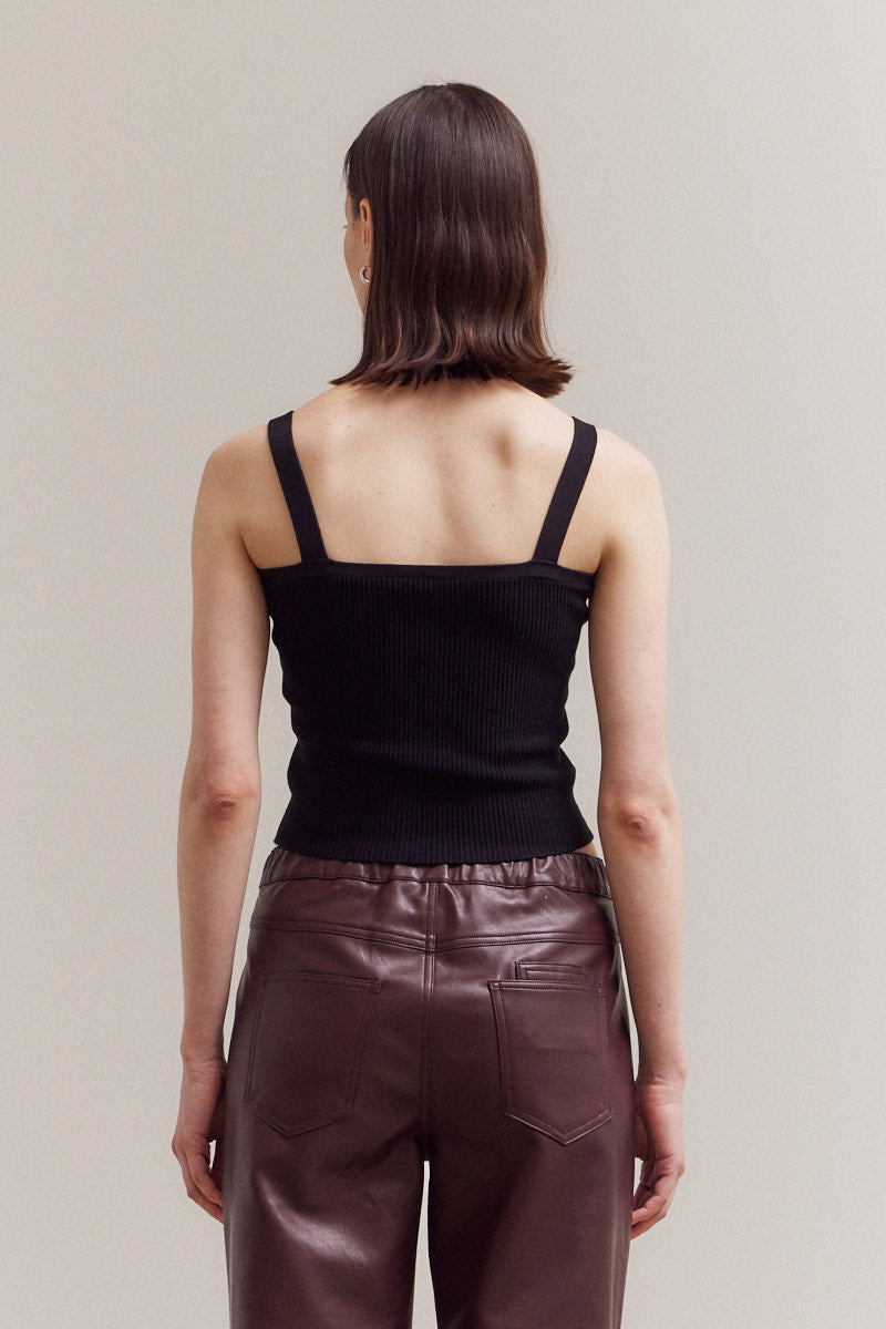 Rib-Knit Camisole Top