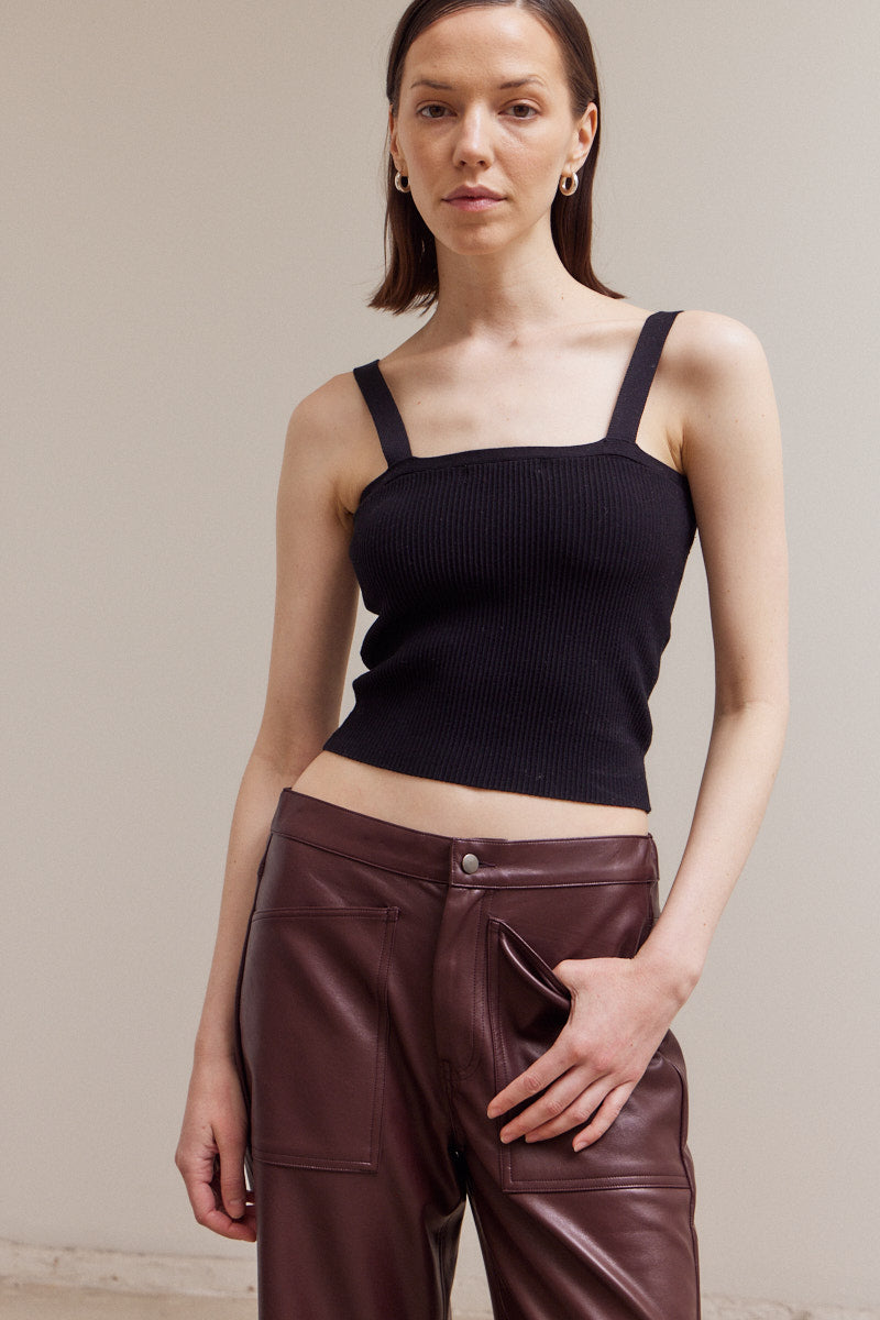 Rib-Knit Camisole Top