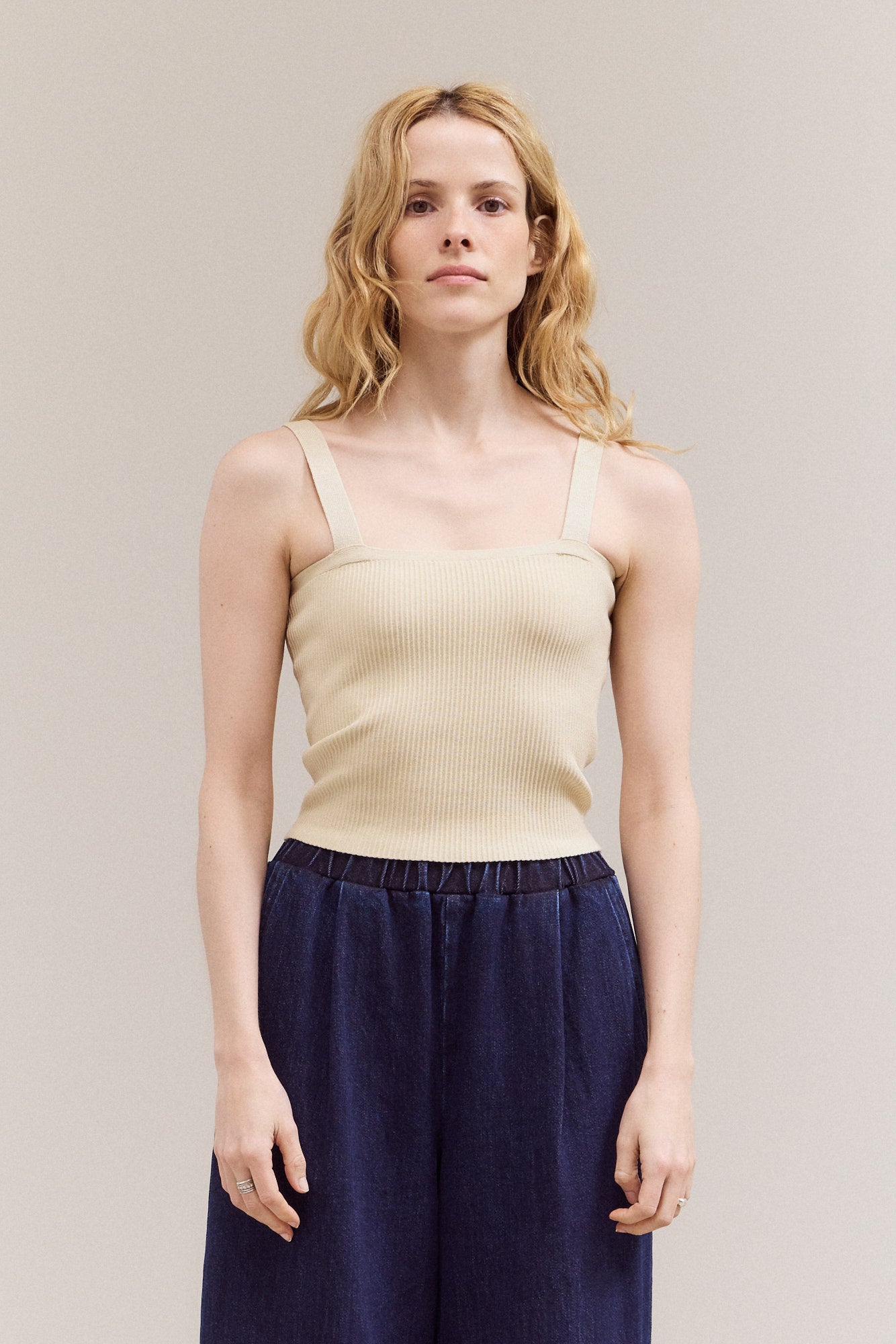 Rib-Knit Camisole Top