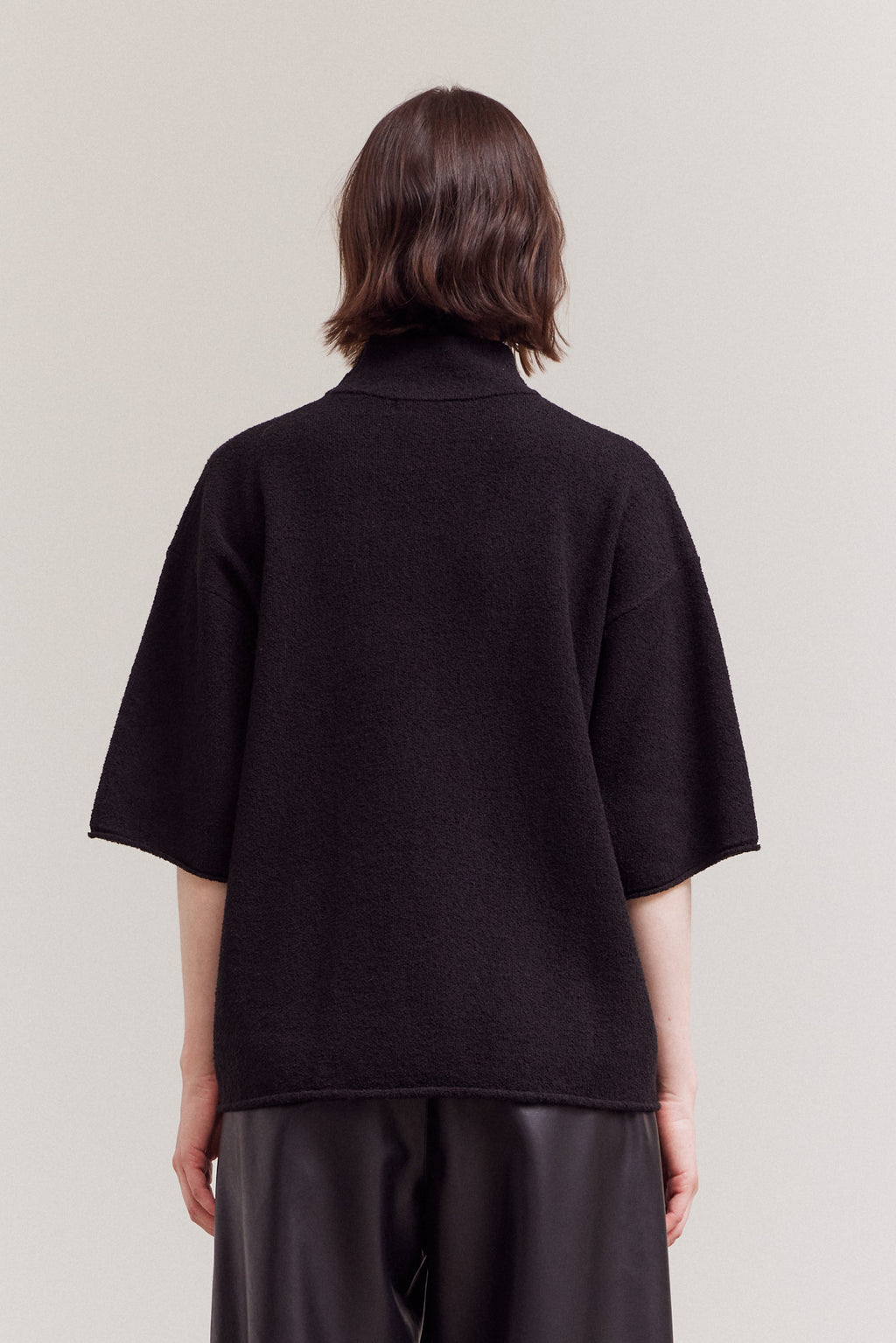 Mock Neck Loose Fit Sweater