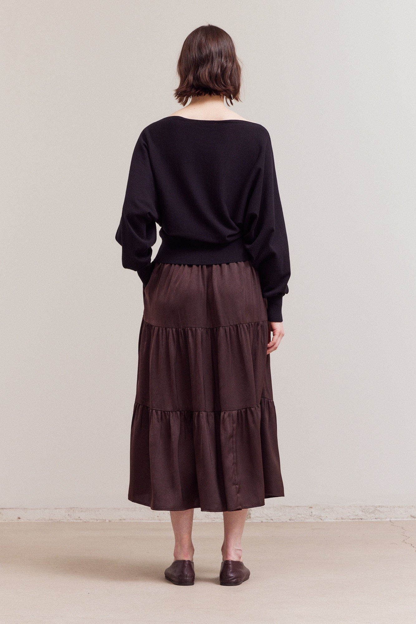 Whole Garment Batwing Knit Top