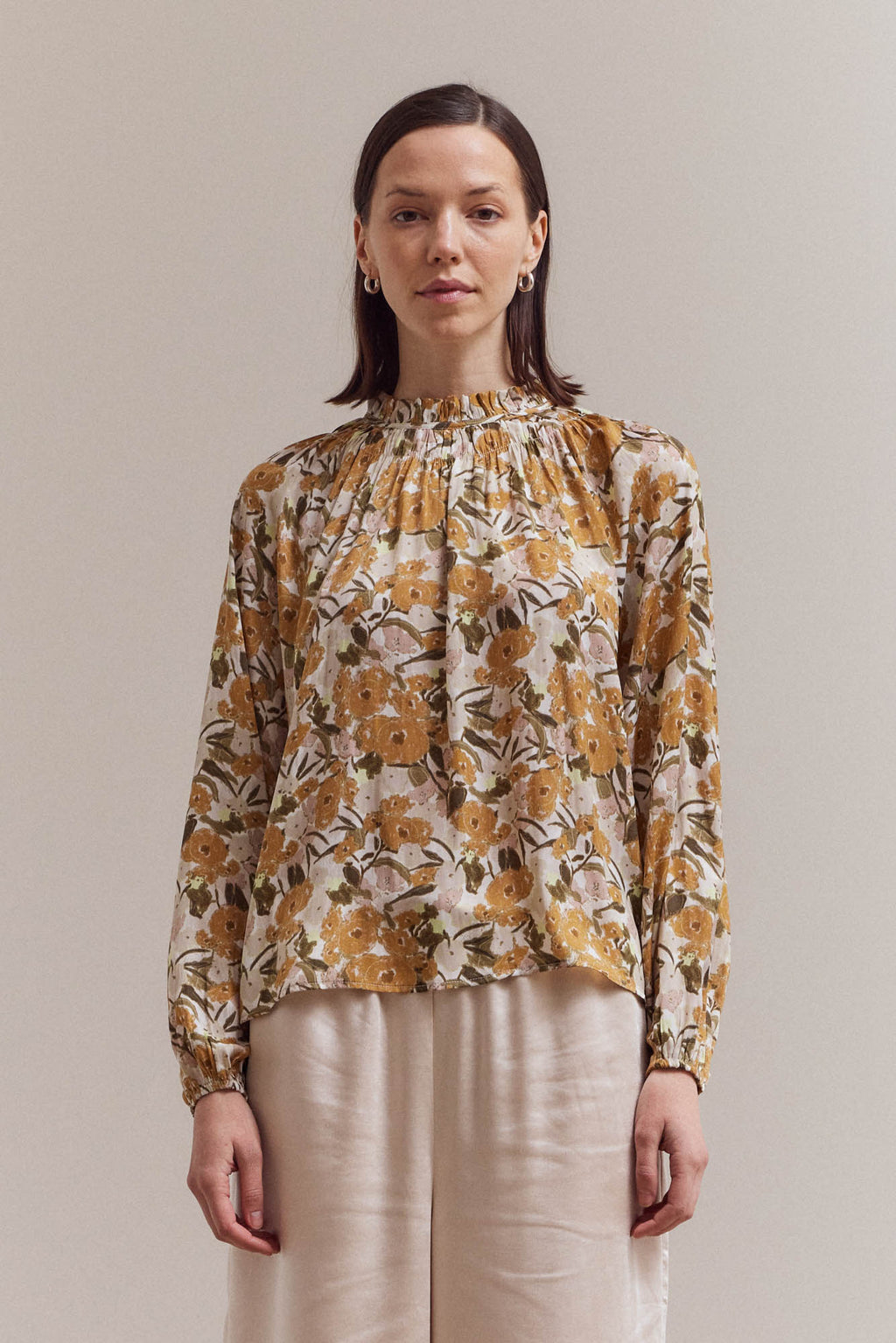 Balloon Sleeve Blouse Top in Daydream