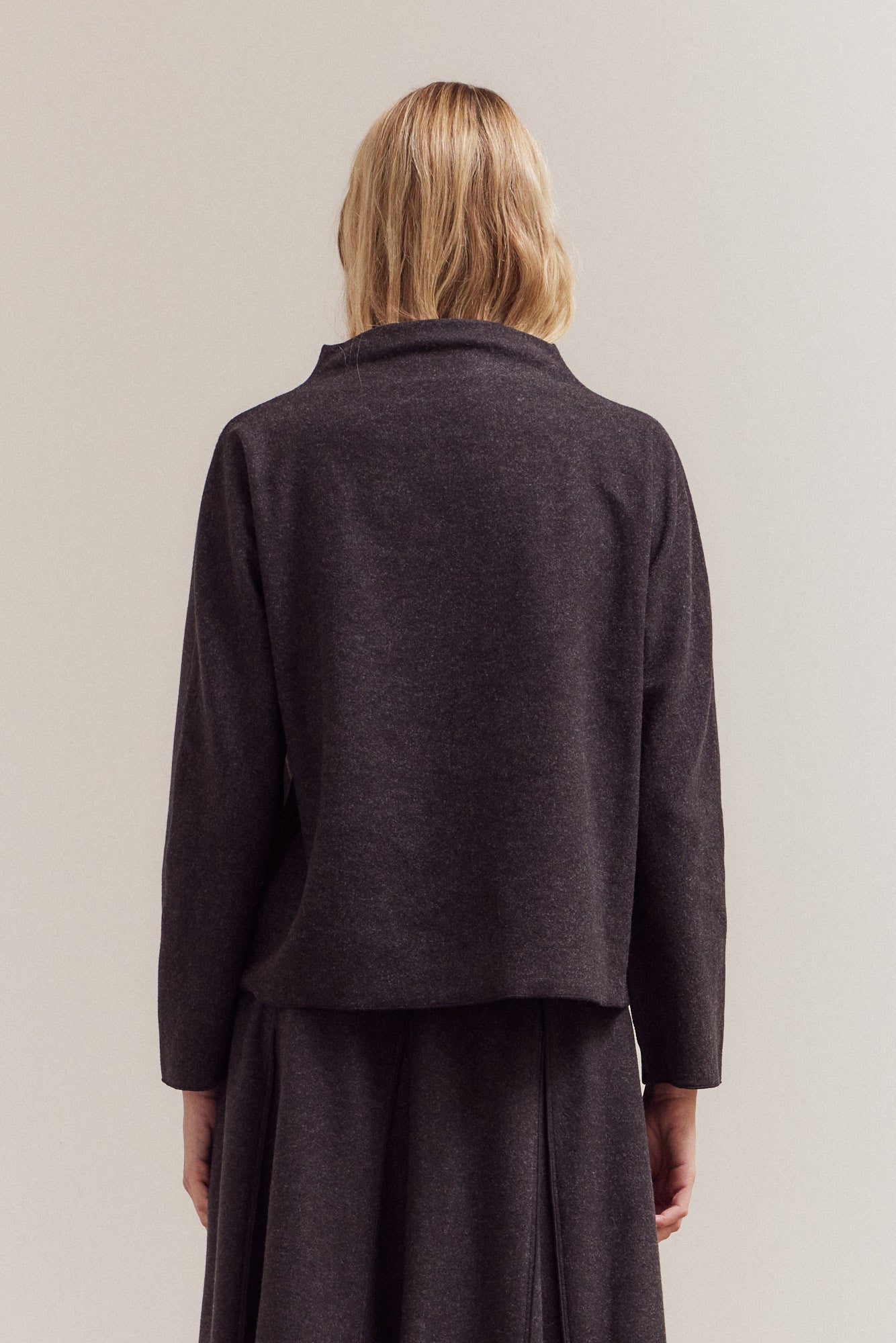 Mock Neck Loose Fit Sweater