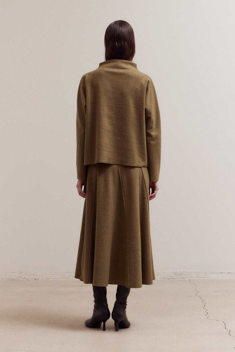 Mock Neck Loose Fit Sweater