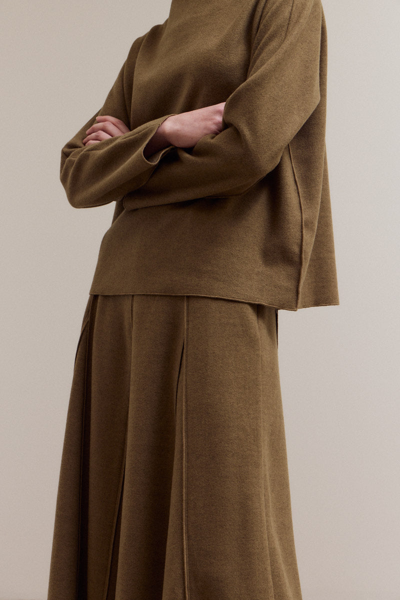 Mock Neck Loose Fit Sweater