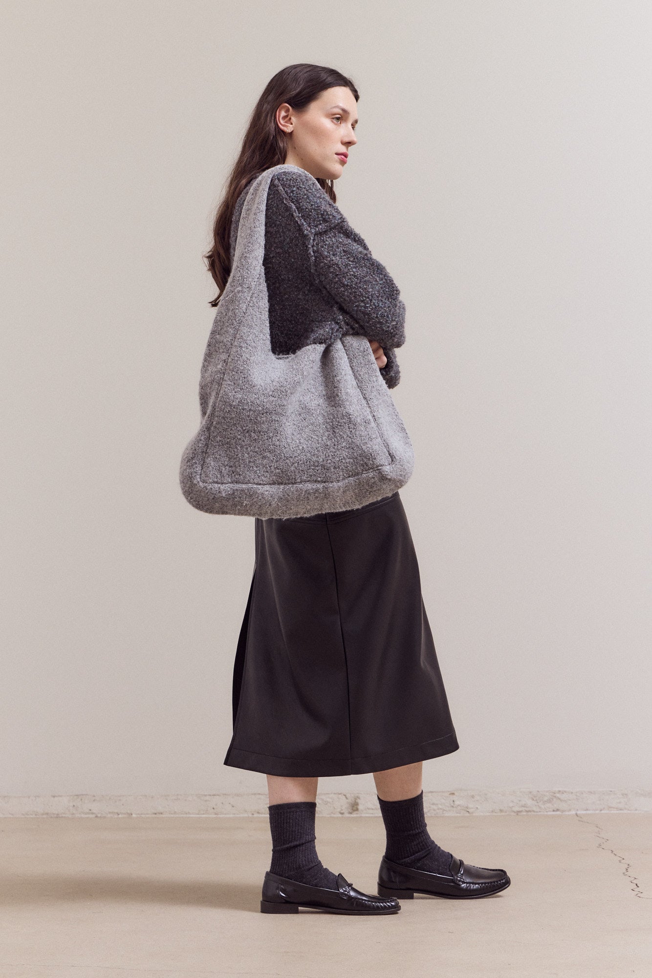 Medium Size Knitted Shoulder Bag