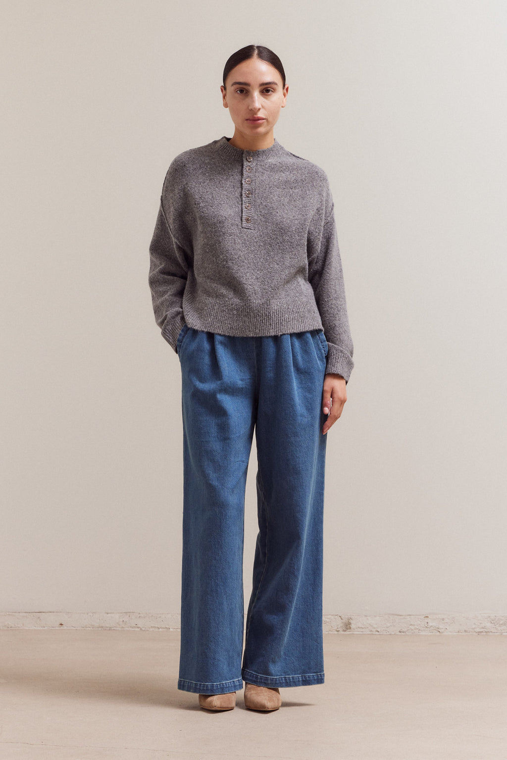 Half Button Down Sweater