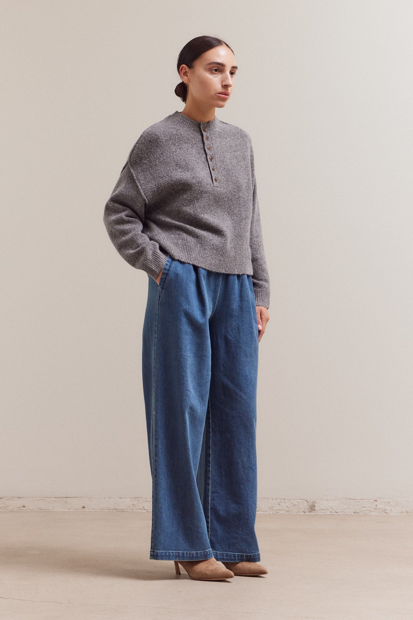 Half Button Down Sweater