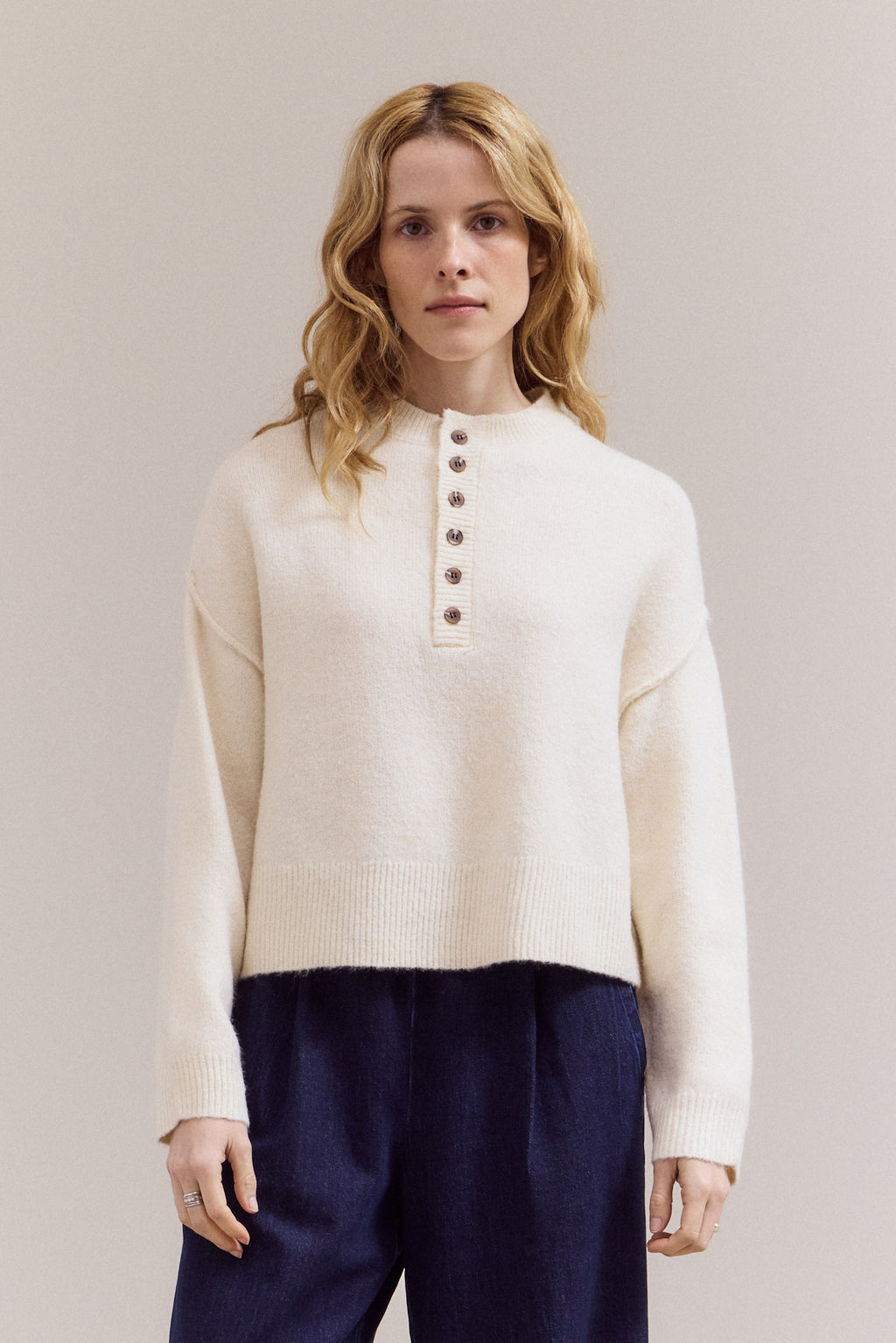 Half Button Down Sweater