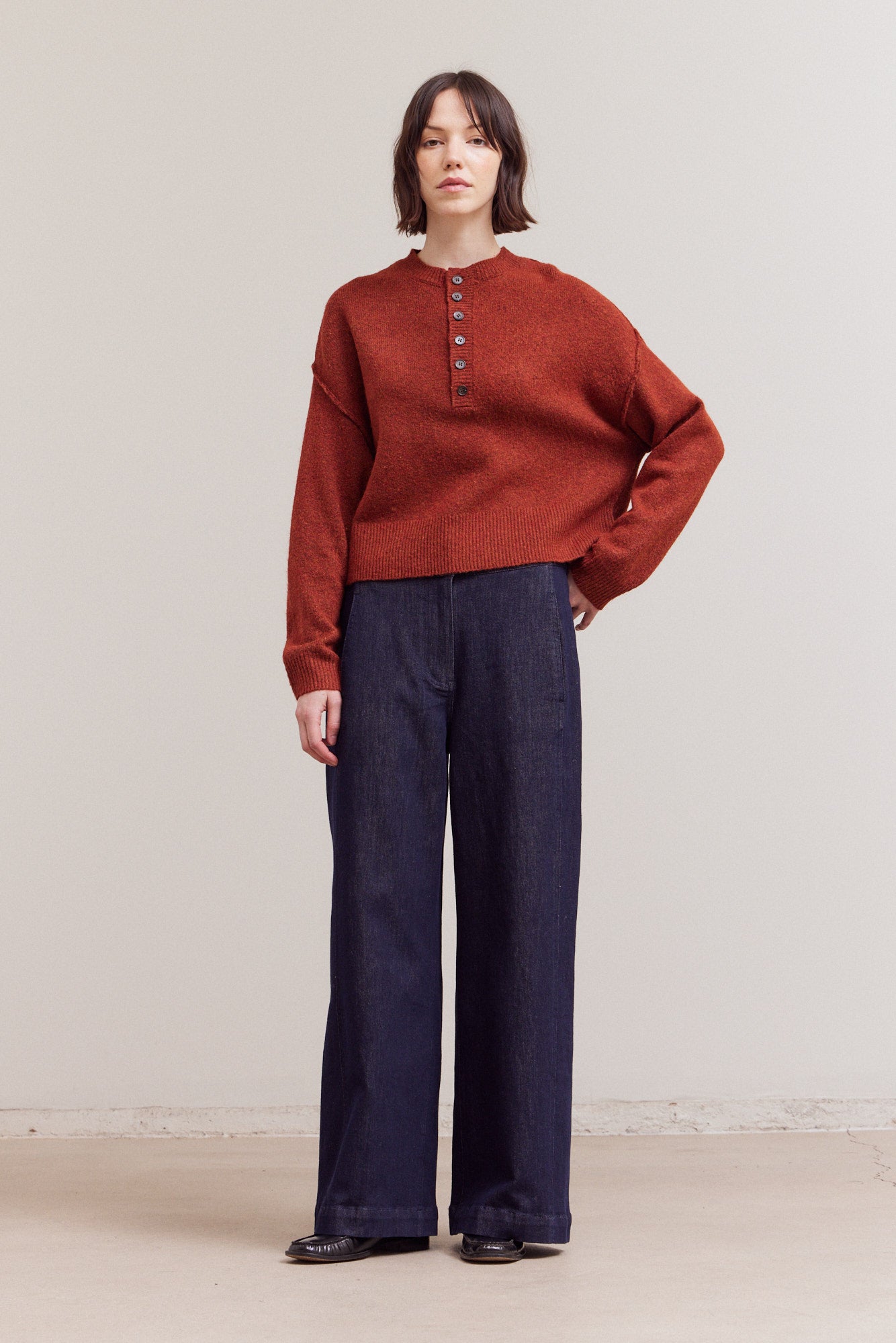 Half Button Down Sweater