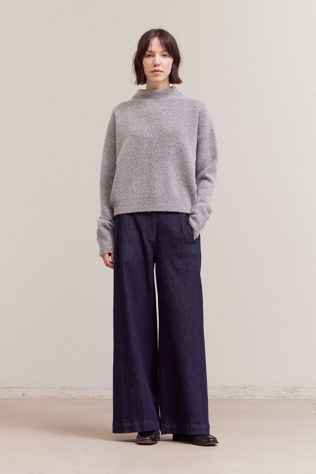 Mock Neck Daily Sweater