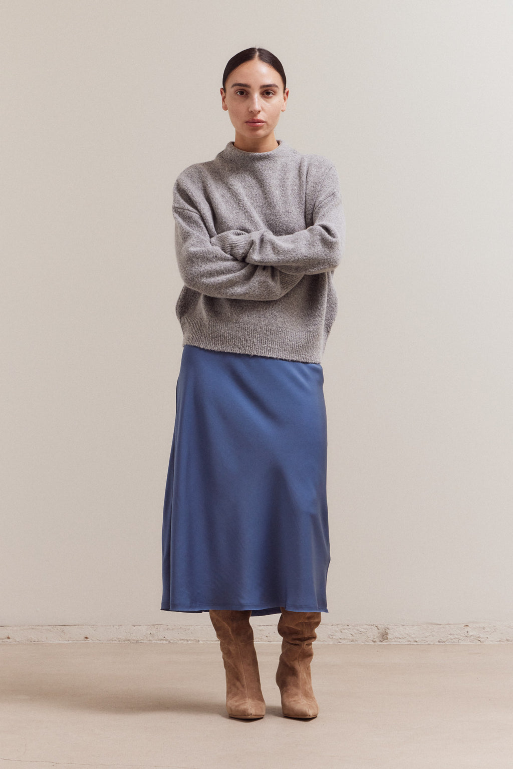 Satin Mermaid Fit Skirt