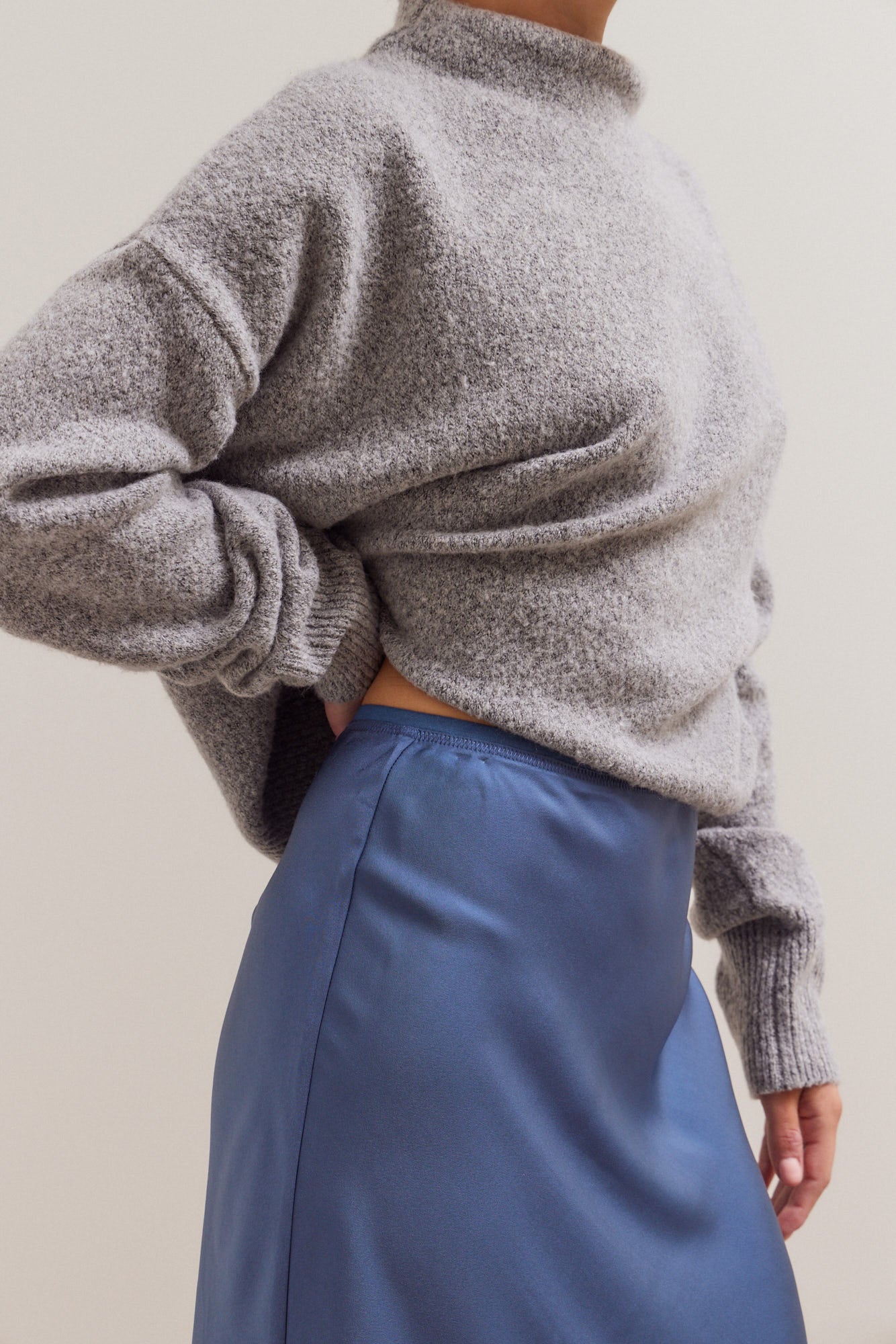 Satin Mermaid Fit Skirt