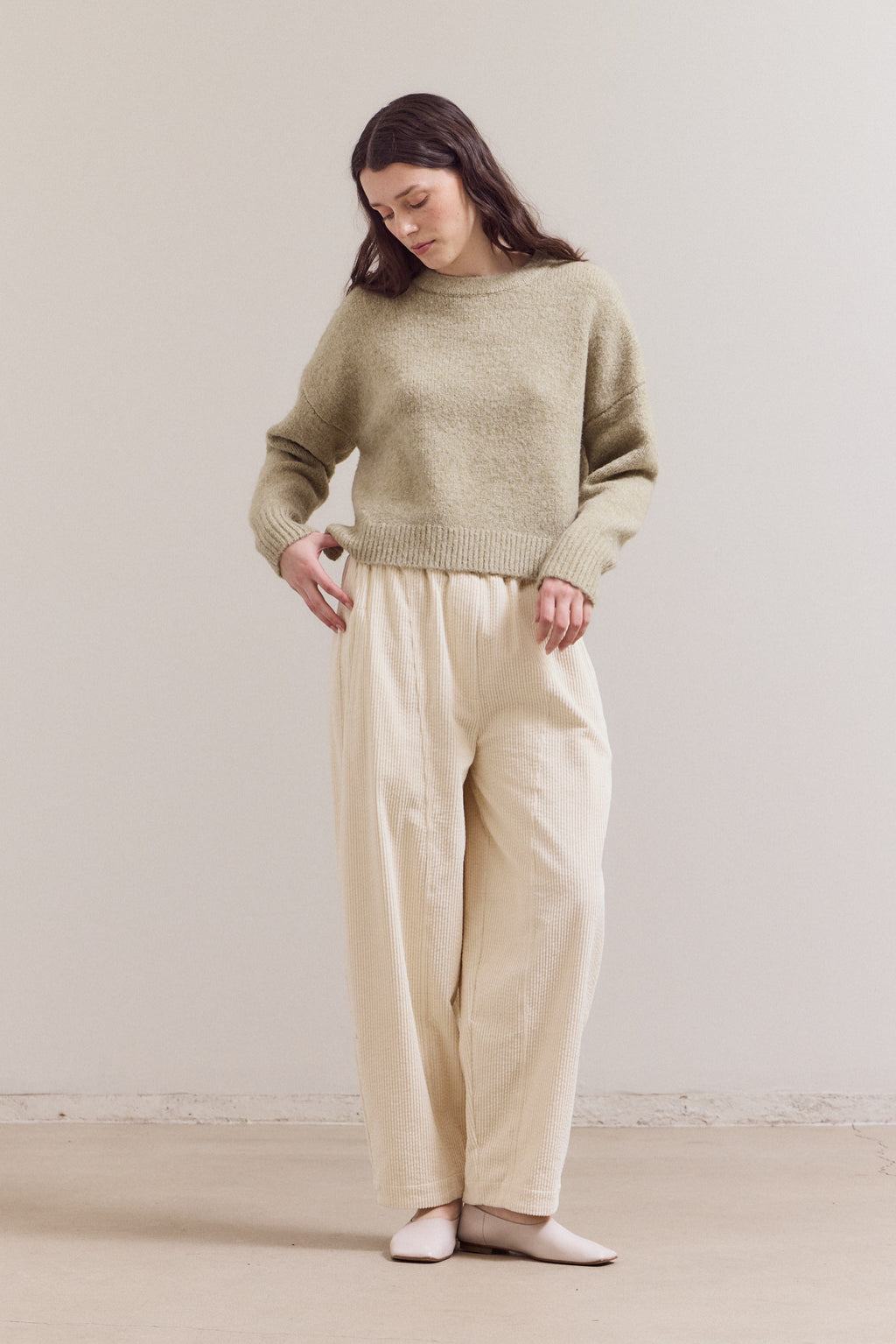 Round Neck Casual Knit Top