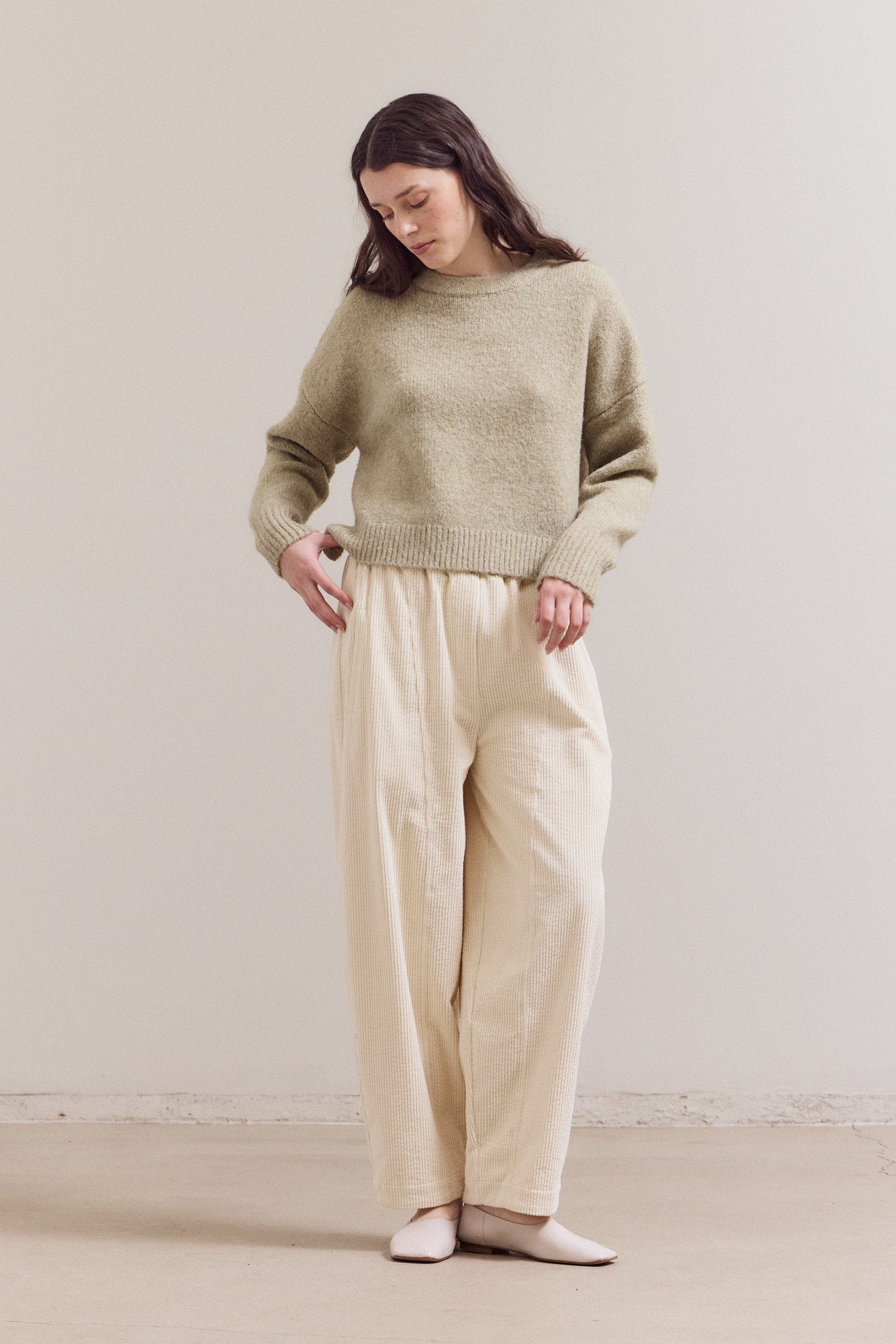 Round Neck Casual Knit Top