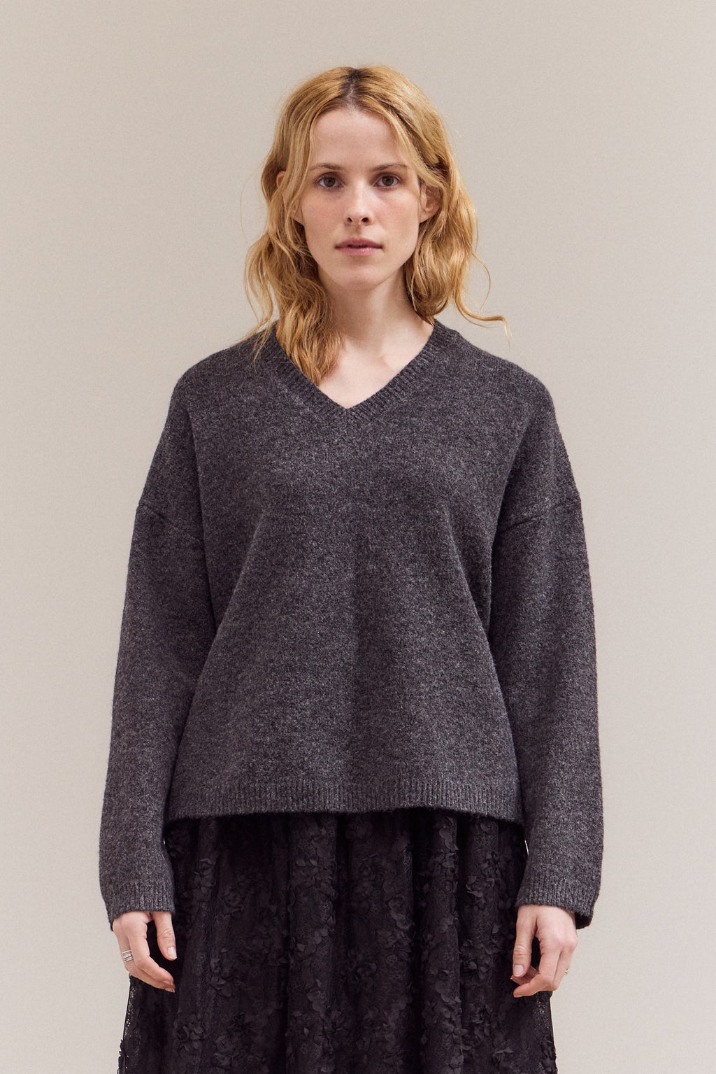 Daily V-Neck Sweater Top