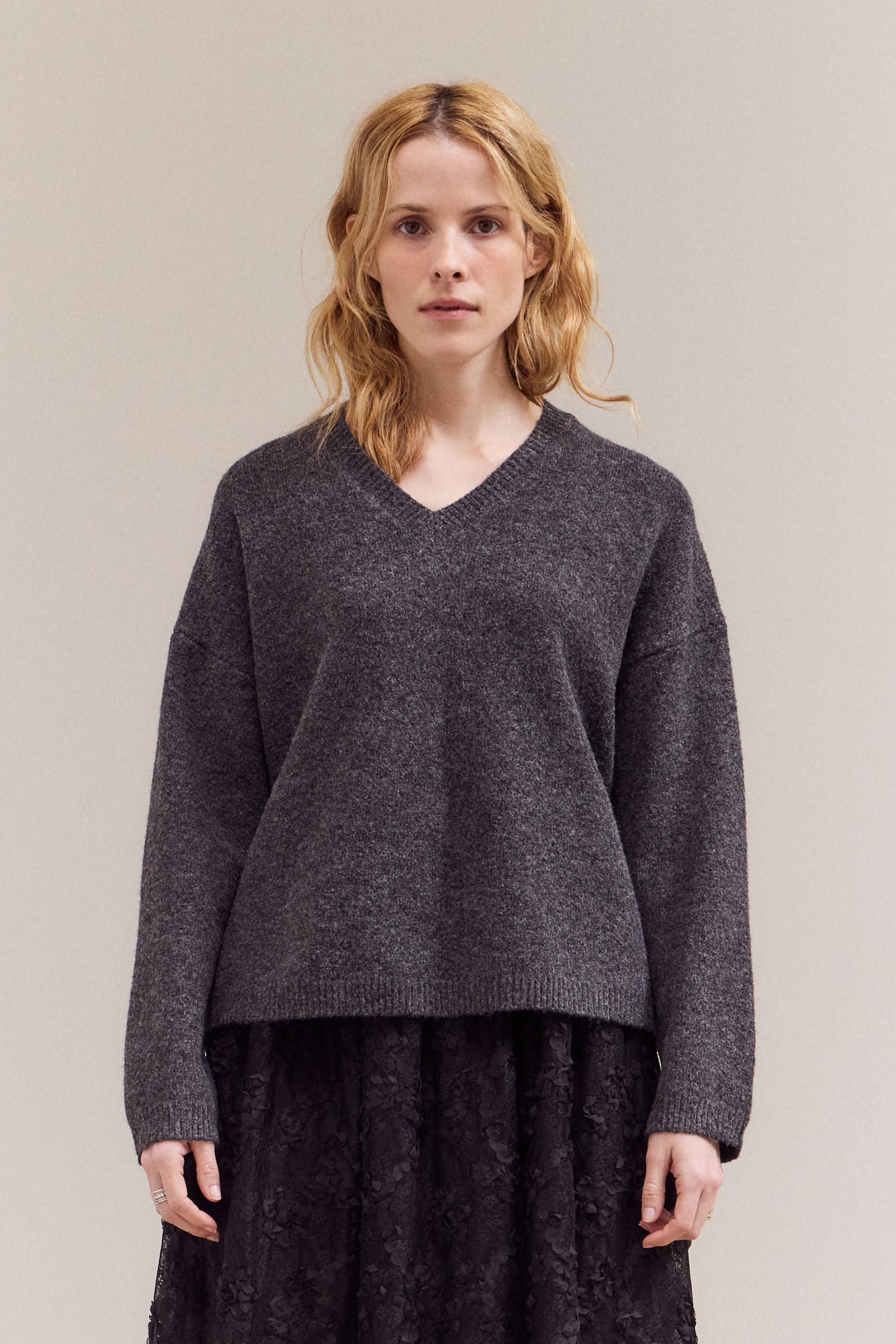 Daily V-Neck Sweater Top